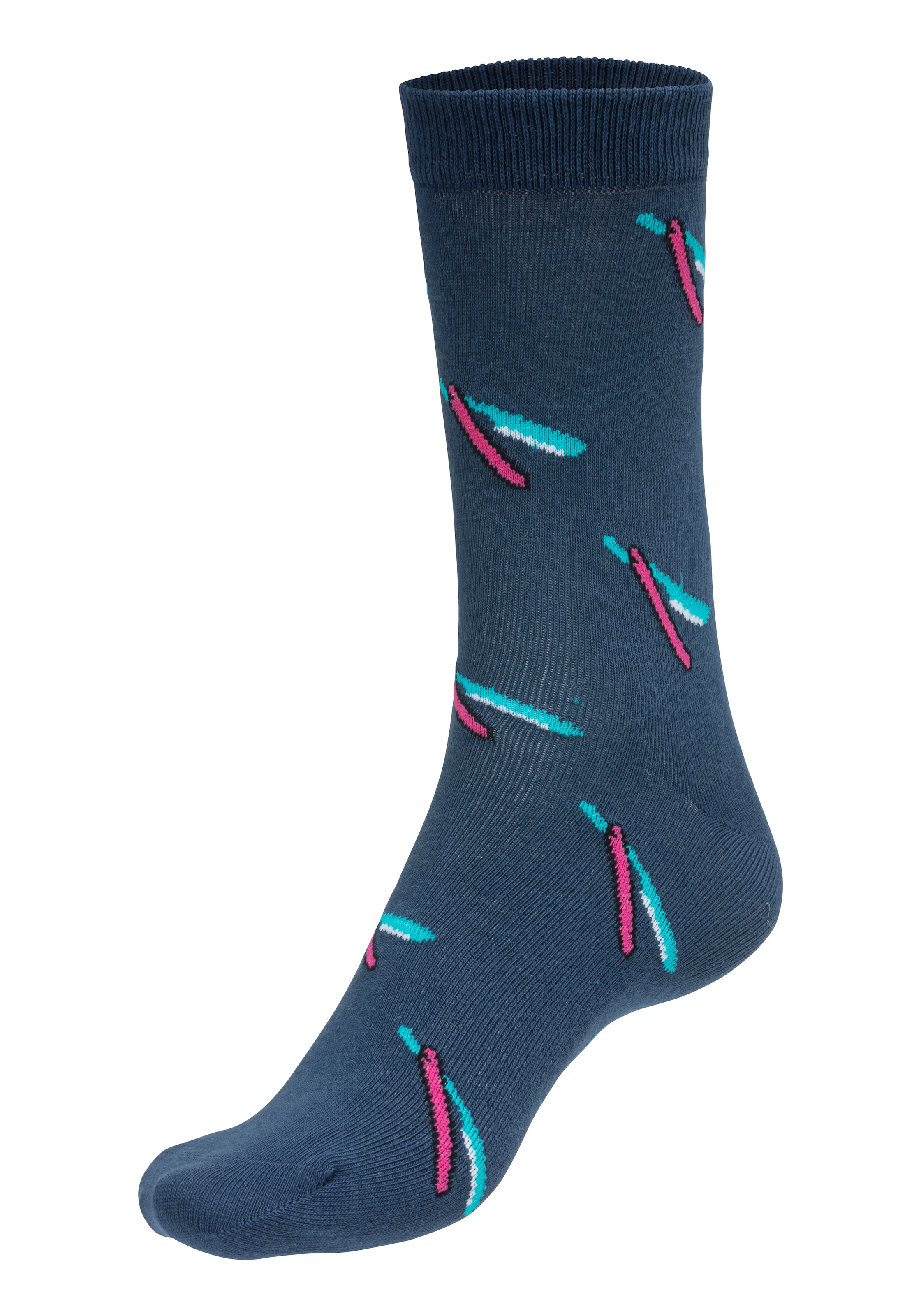 bunten walking Motiven (2 | I\'m Paar), mit eingestrickten Socken, online John Devin kaufen