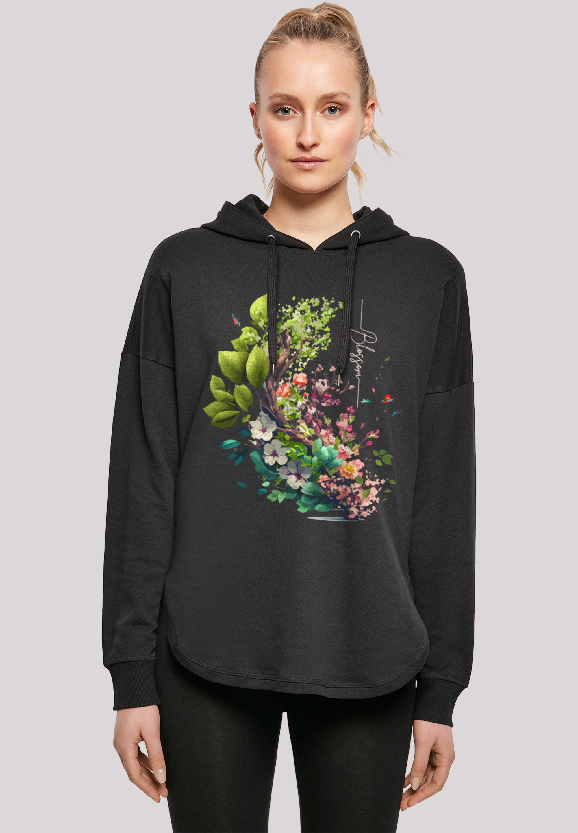 F4NT4STIC Kapuzenpullover »Baum mit Blumen Oversize Hoodie«, Print  bestellen | I\'m walking
