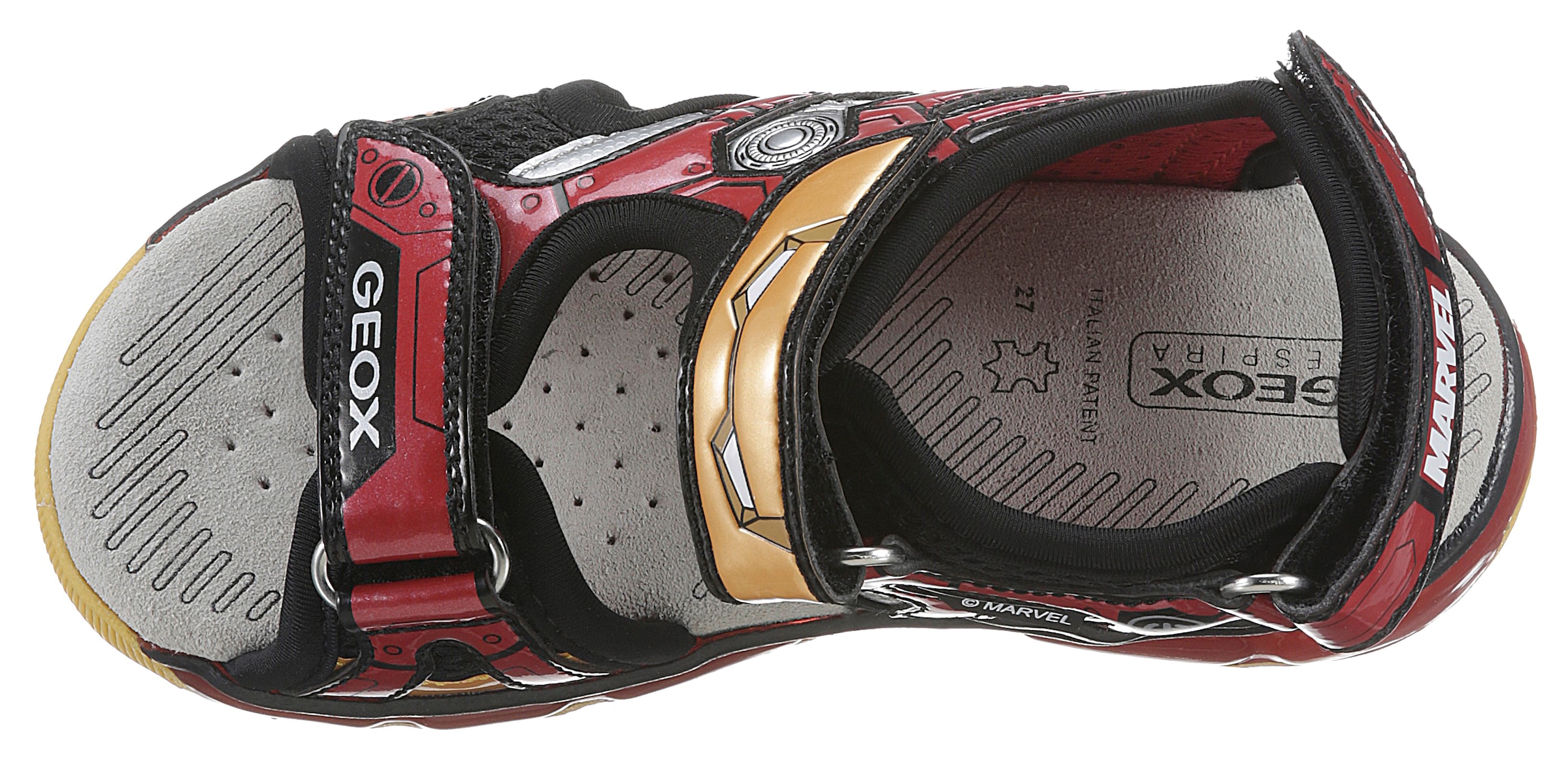 die günstig Blinkfunktion Geox und ANDROID Ironman-Motiv Sandale mit »Blinkschuh | BOY«, für SANDAL bei J Kleinen