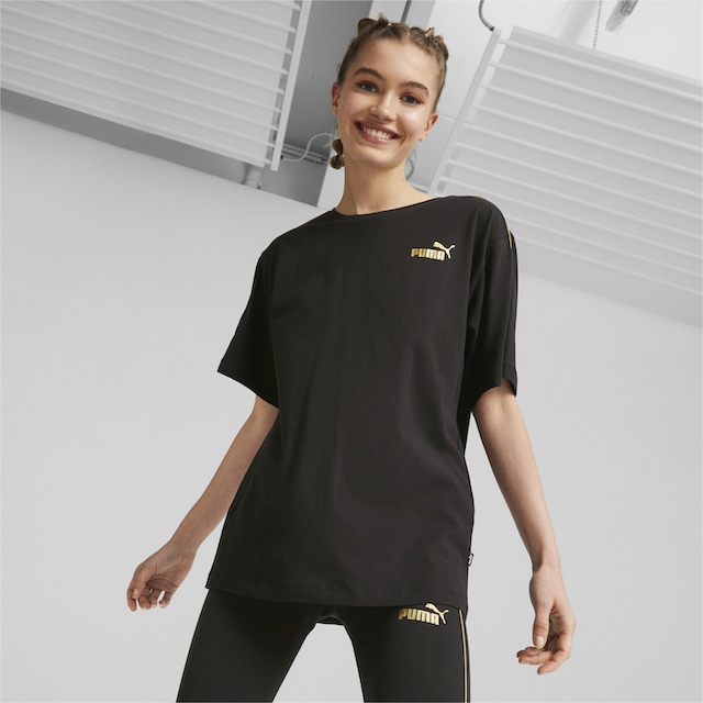 PUMA T-Shirt »ESS+ MINIMAL GOLD T-Shirt Damen« online kaufen | I'm walking