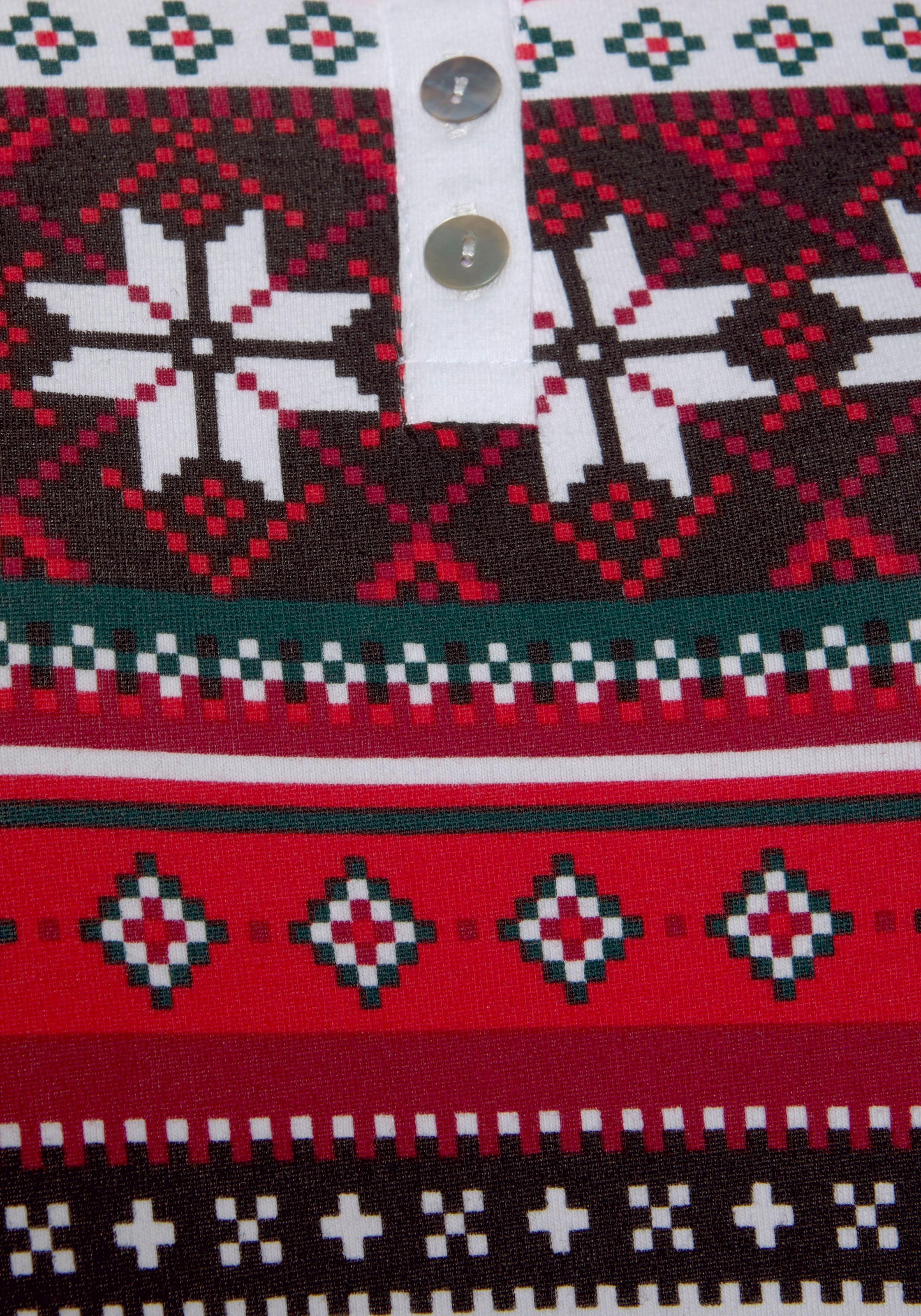tlg., Muster (2 Wäsche Pyjama, & weihnachtlichem bestellen auf Stück), mit Rechnung LASCANA 1