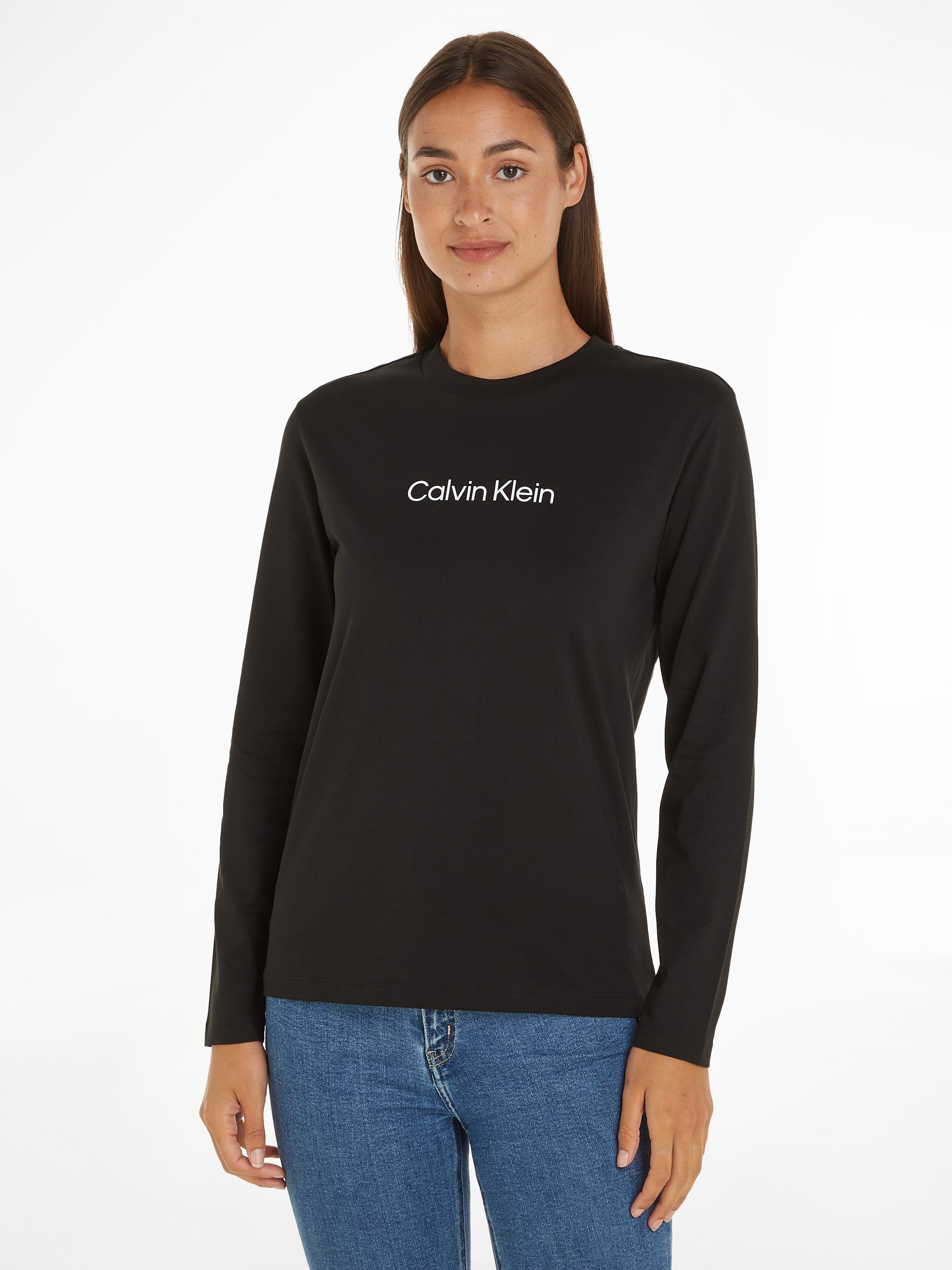Calvin Klein Langarmshirt »HERO LOGO I\'m online kaufen | LONGSLEEVE T-SHIRT« walking