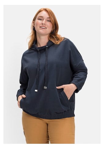 Sheego Sweatshirt »Sweatshirt«, mit Stehkragen und Gummibündchen kaufen