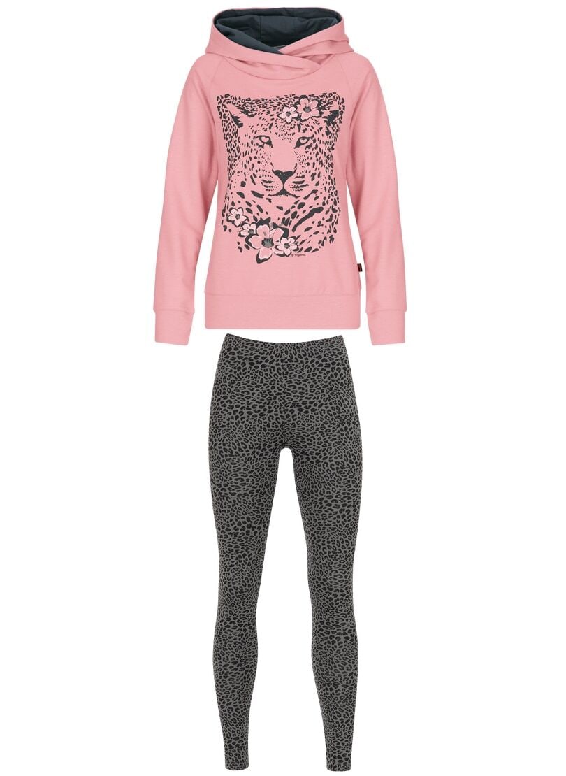 »TRIGEMA Trigema walking Set Homewear online mit Kapuzensweatshirt I\'m | Leoparden-Print«