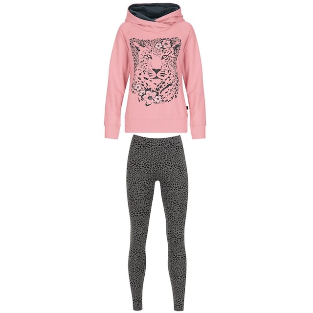 Trigema Kapuzensweatshirt »TRIGEMA Homewear Set mit Leoparden-Print« online  | I'm walking
