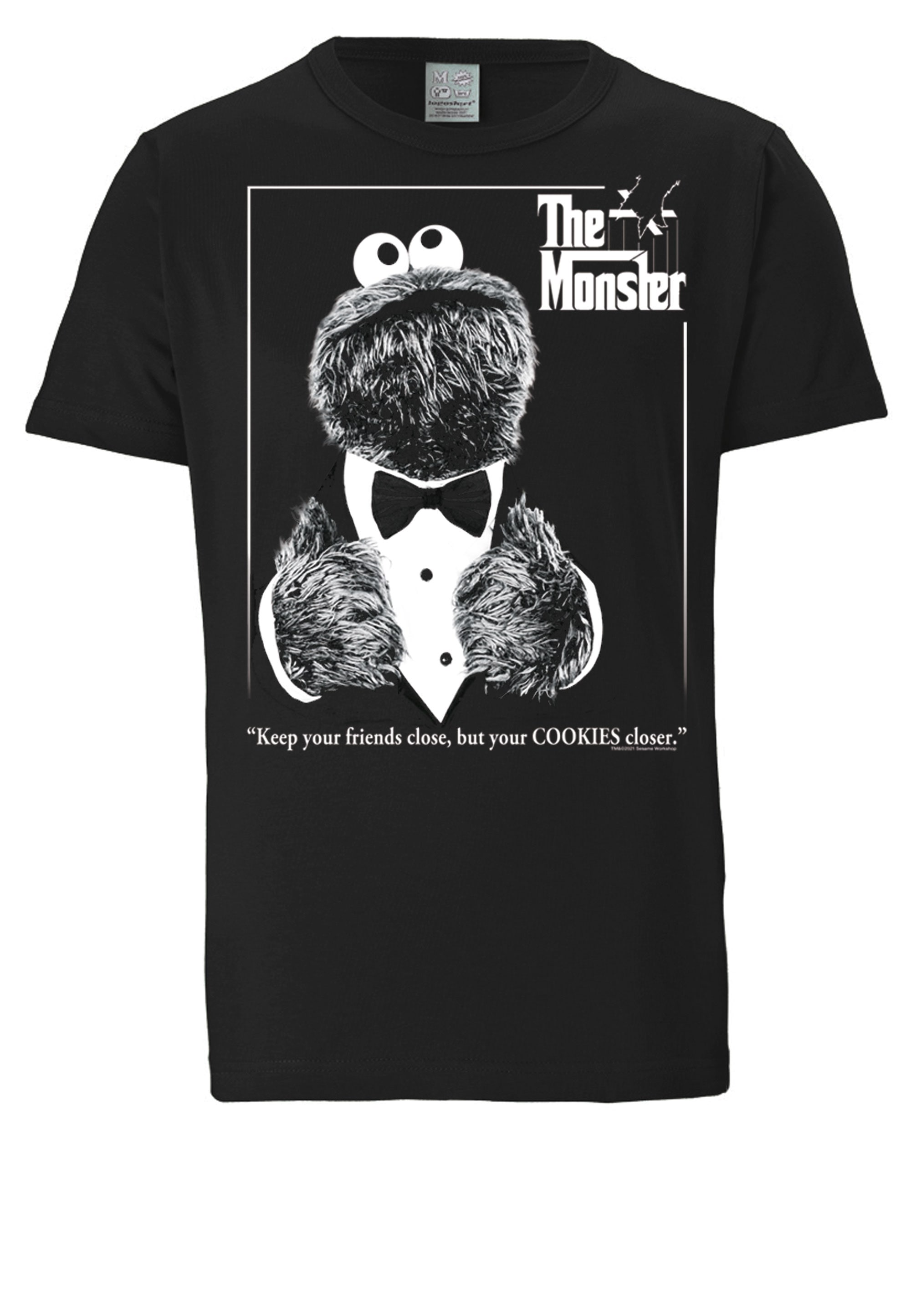 LOGOSHIRT T-Shirt »Sesamstrasse – Krümelmonster Pate«, mit lizenziertem  Print bestellen | I\'m walking