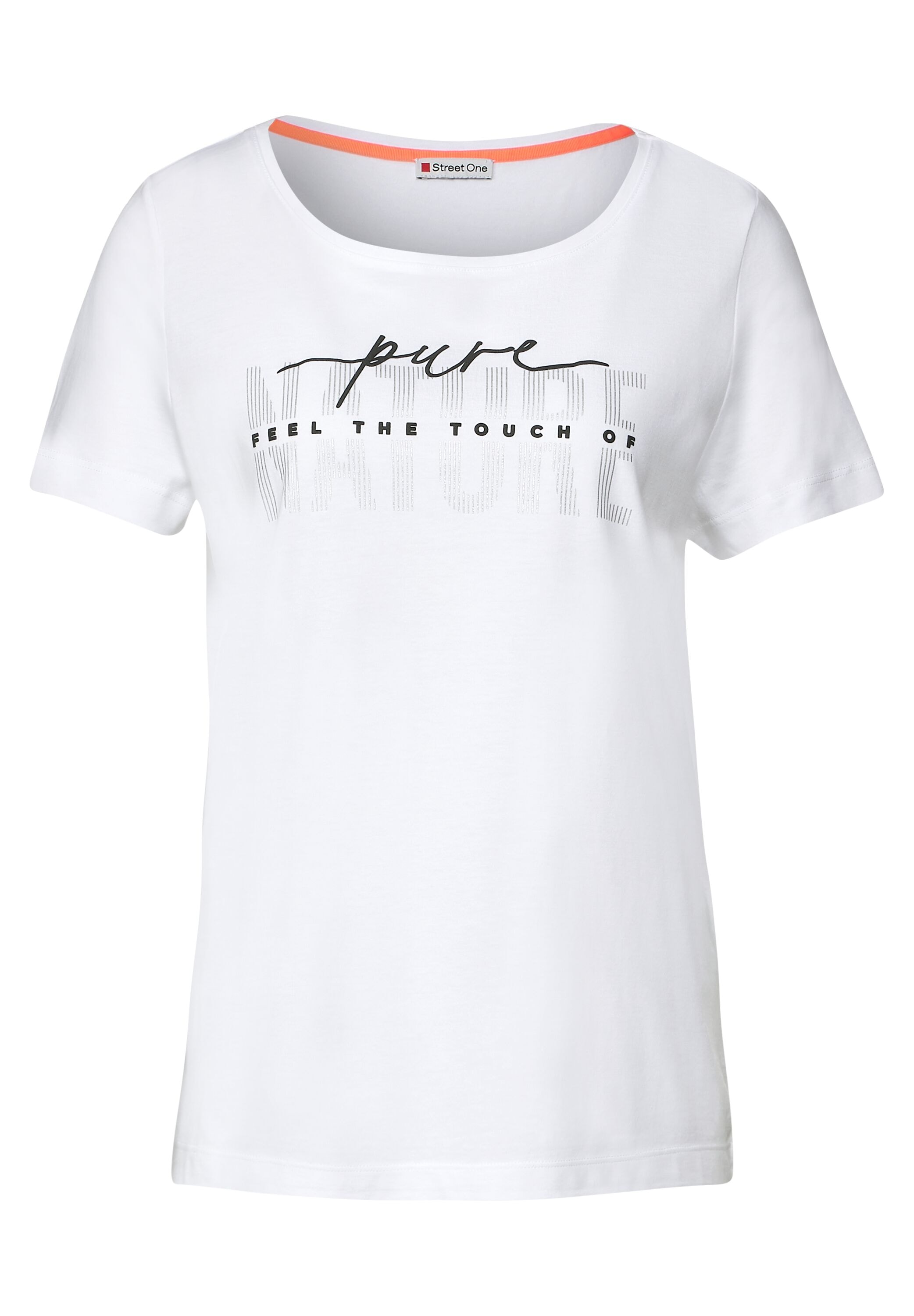 STREET ONE T-Shirt, mit schimmerndem Schriftzug walking I\'m | shoppen
