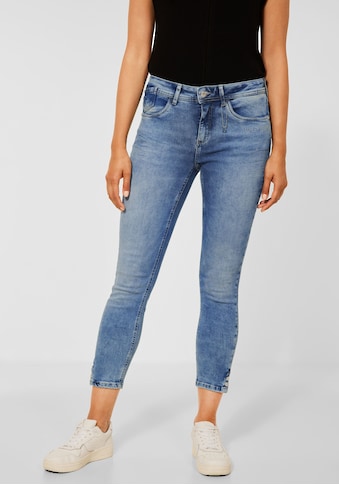 STREET ONE Slim-fit-Jeans »Style York«, mit Knöpfen an den Saumschlitzen kaufen