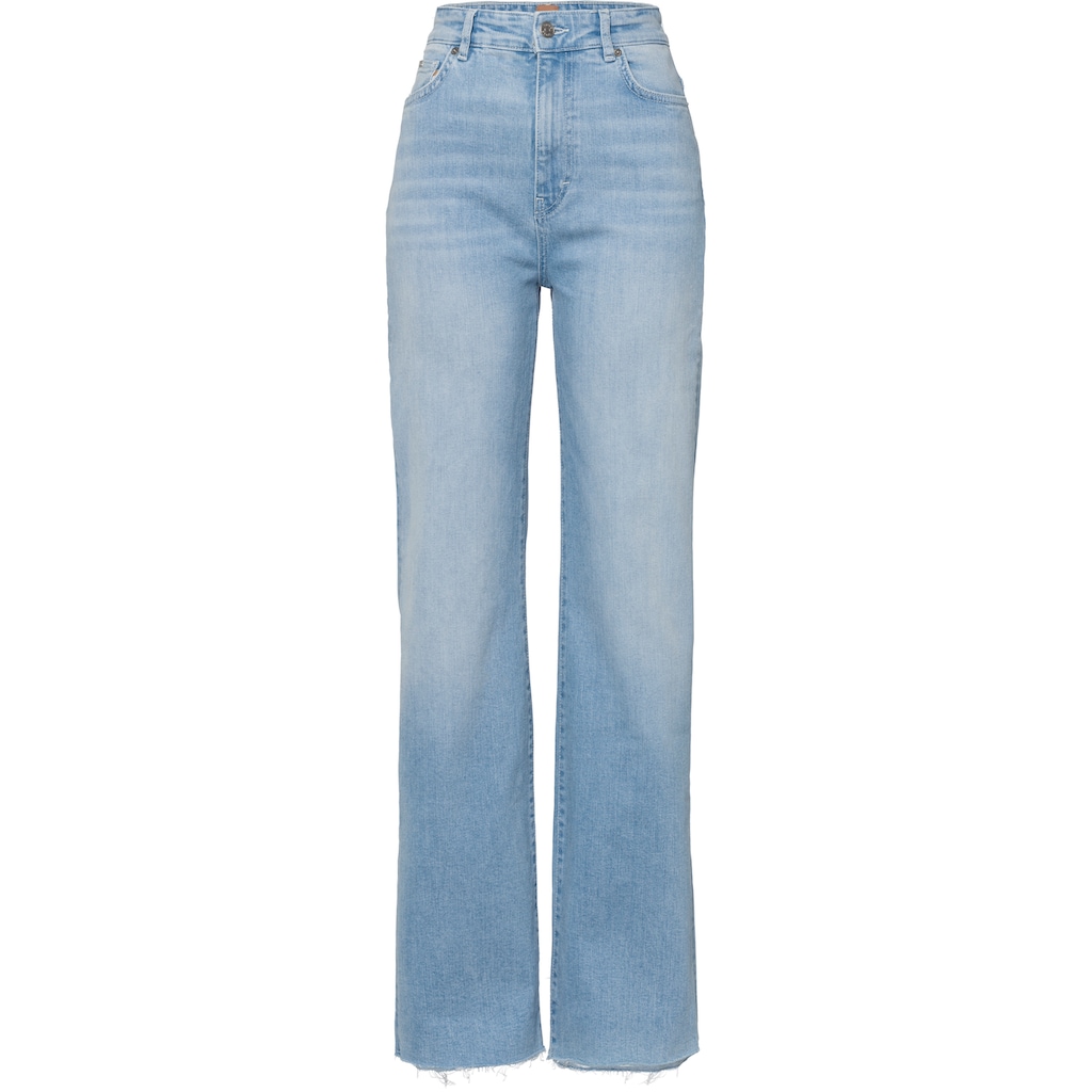 BOSS ORANGE Weite Jeans MARLENE WIDE HR 1.1 10246843 02 aus nachhaltiger Produktion