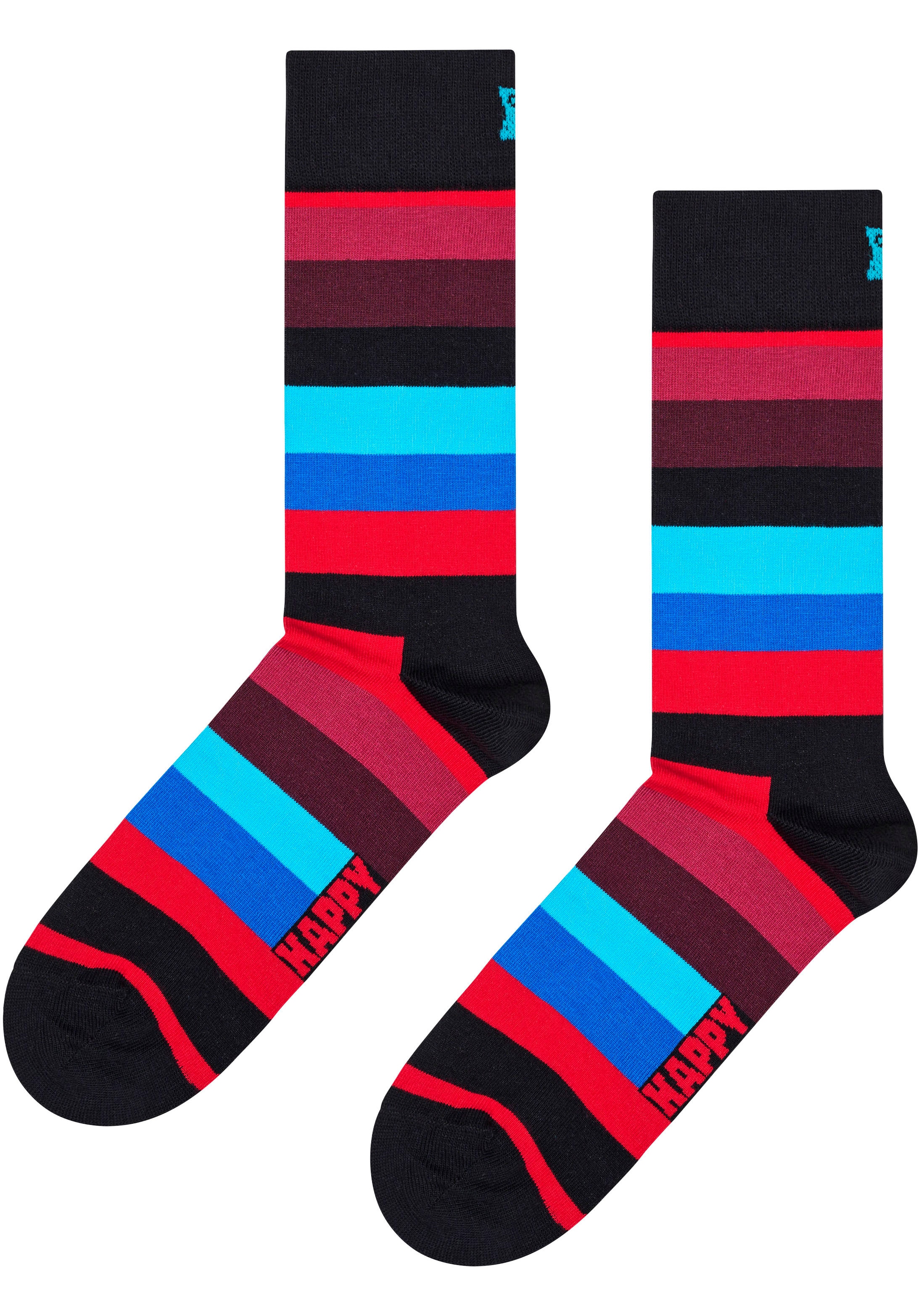 Happy Socks Socken, (3 Paar), Big Dot & Faded Diamond & Strip Socks im  Onlineshop | I\'m walking
