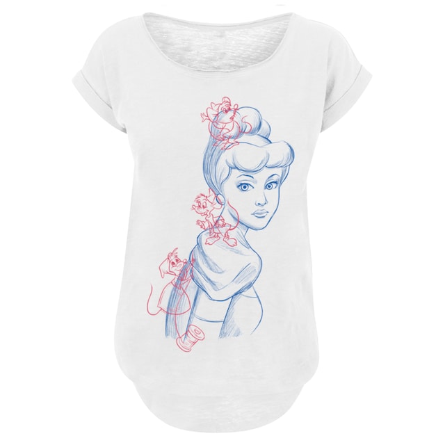 F4NT4STIC T-Shirt »Disney Cinderella Mouse Zeichnung«, Damen,Premium  Merch,Lang,Longshirt,Bedruckt kaufen