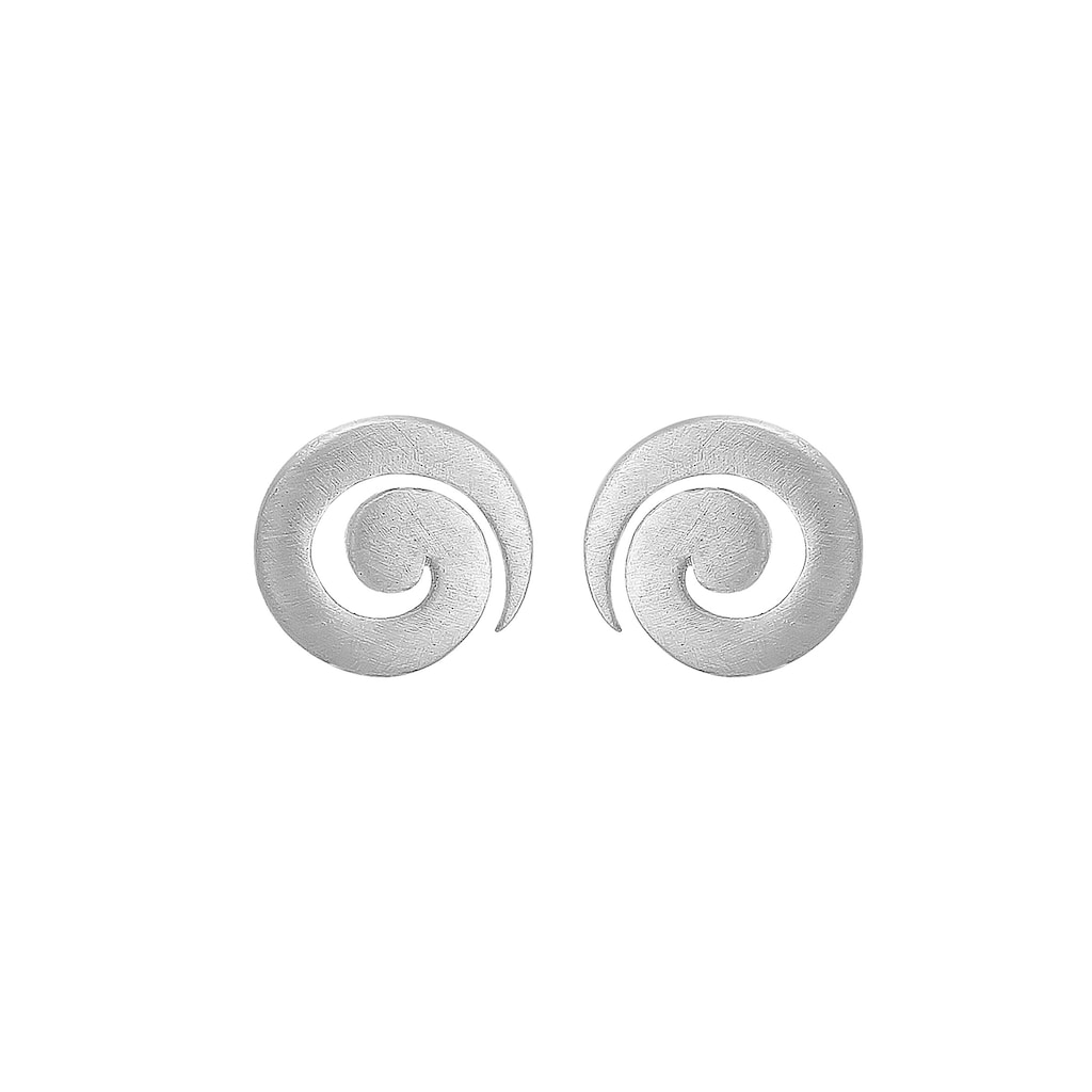 Nenalina Paar Ohrstecker Spirale Swirl Basic Ohrstecker Welle 925 Silber QV9745