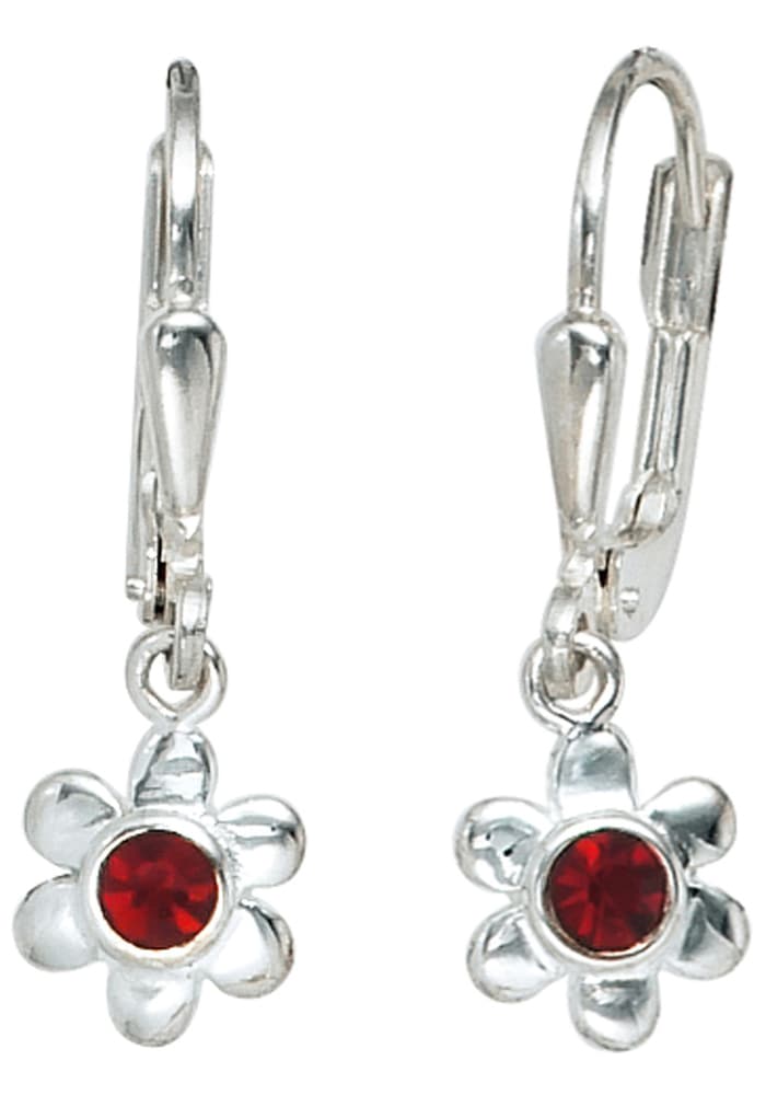 JOBO Paar Ohrhänger »Blume«, 925 Silber mit Glassteinen kaufen | I\'m walking | Edelstahlarmbänder