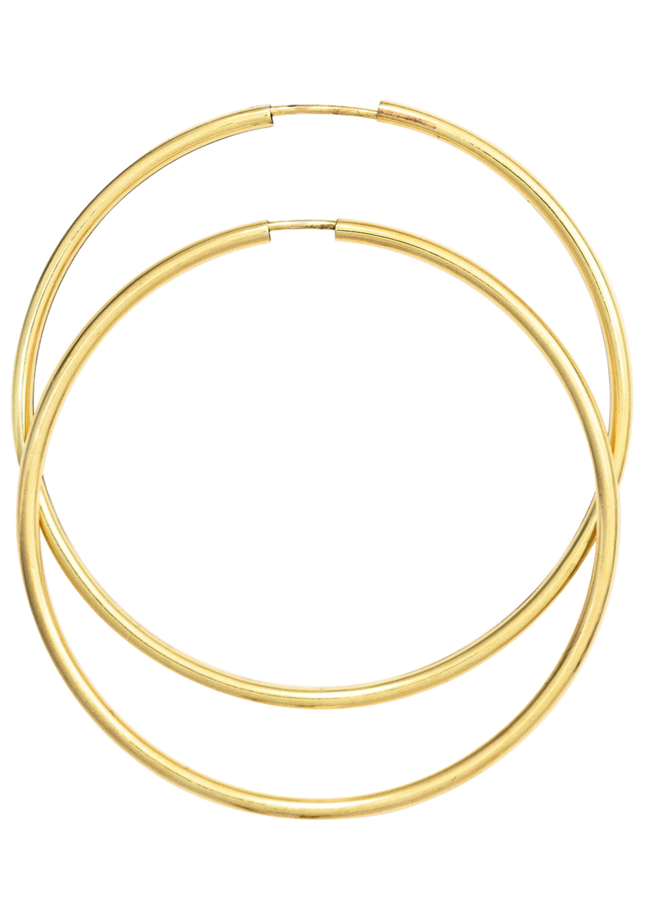 JOBO Paar Creolen 585 Gold 46 mm
