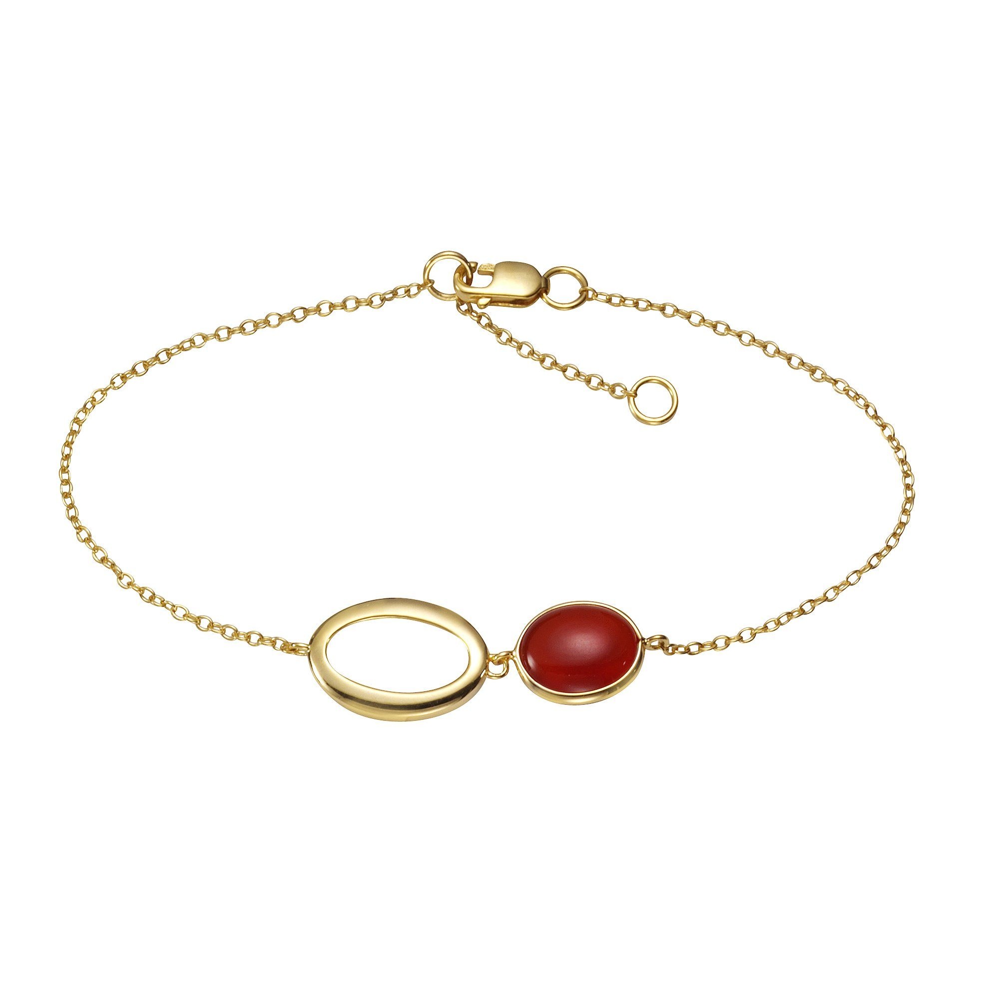 Jamelli Armband »925 Silber vergoldet mit Carneol« kaufen