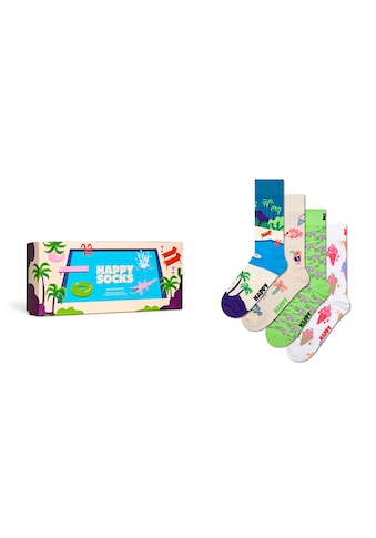 Happy Socks Socken, (Box, 4 Paar), Pool Party Gift Set