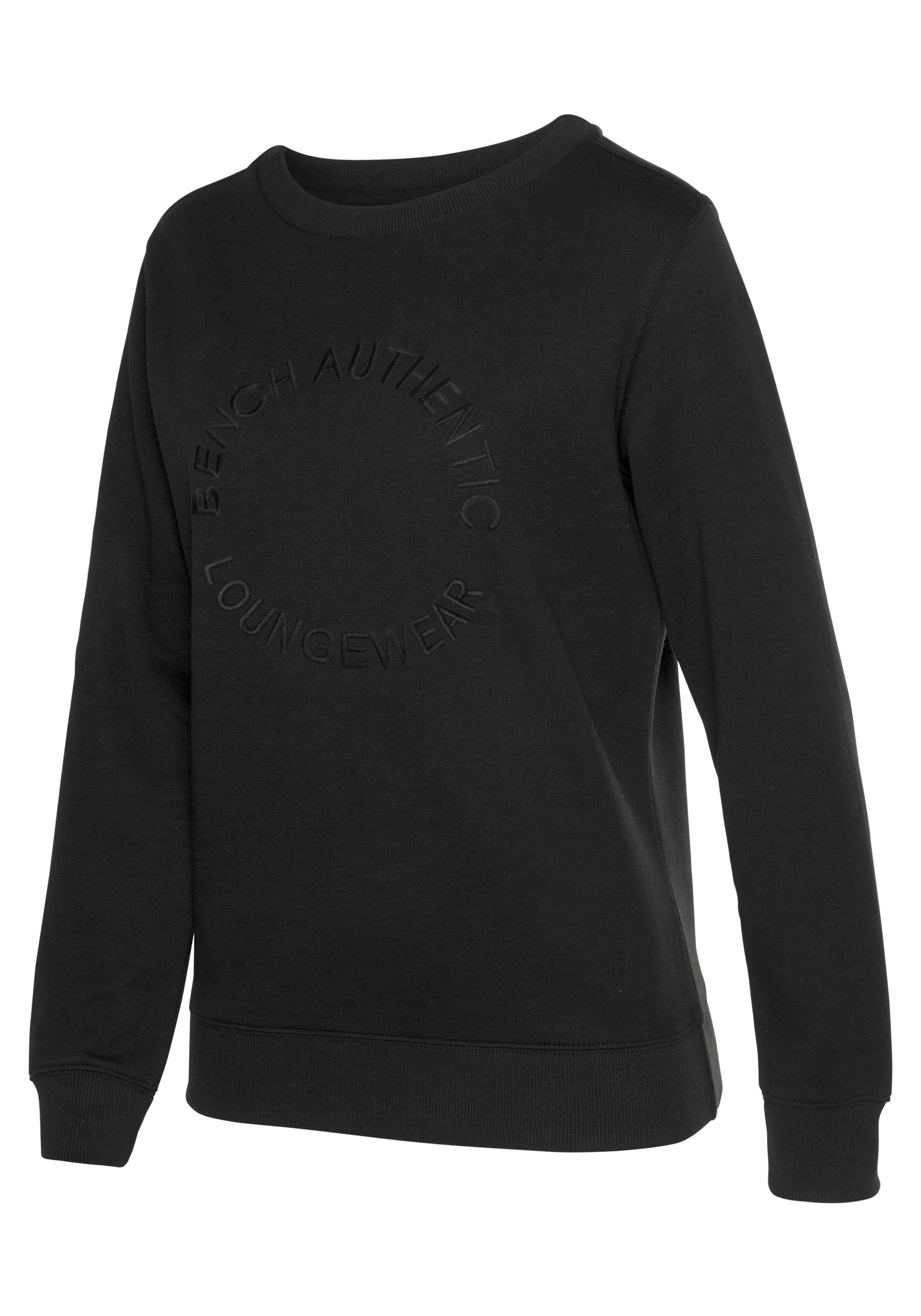 Bench. Loungewear Sweatshirt Loungeanzug online Logostickerei, »mit Logostickerei«, runder mit