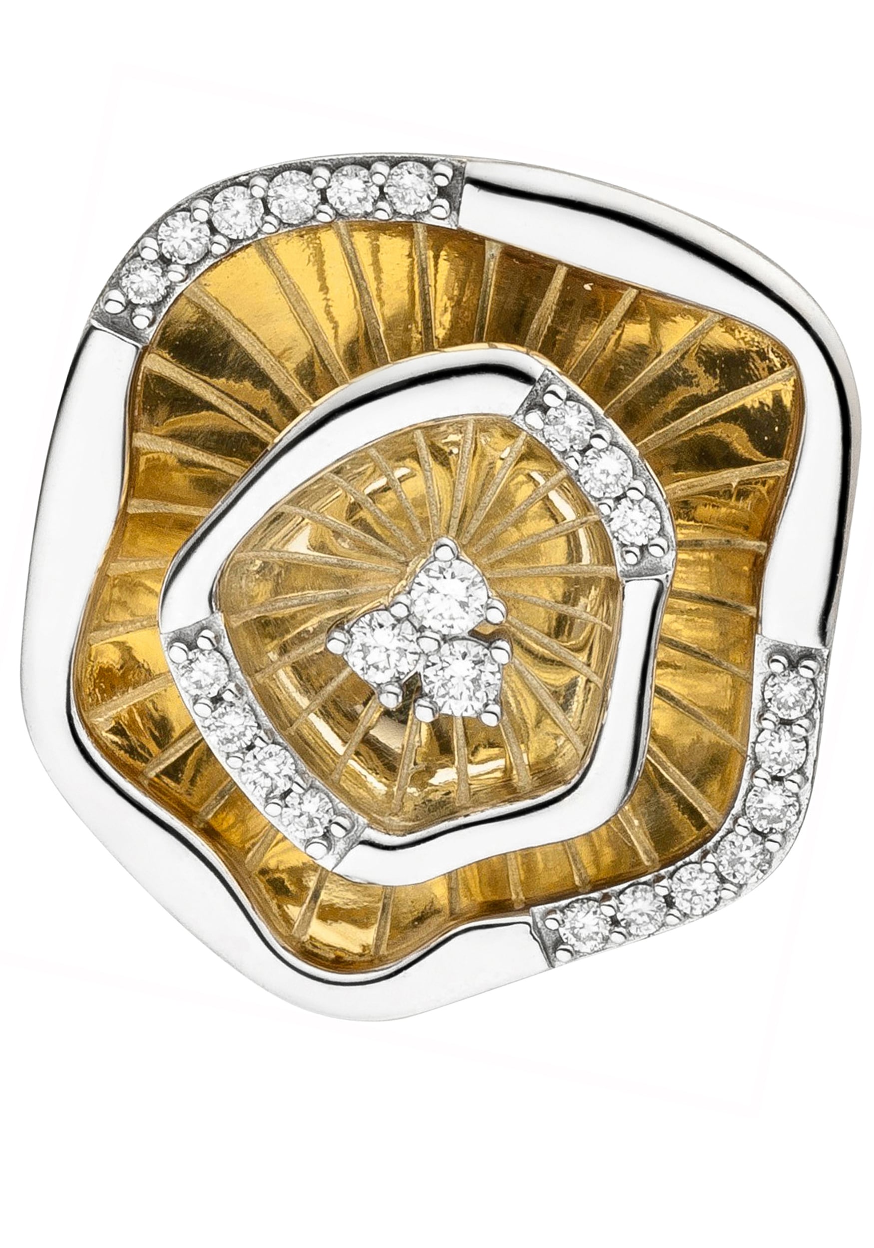 JOBO Kettenanhänger »Anhänger mit 23 Diamanten«, 585 Gold bicolor online  kaufen | I'm walking