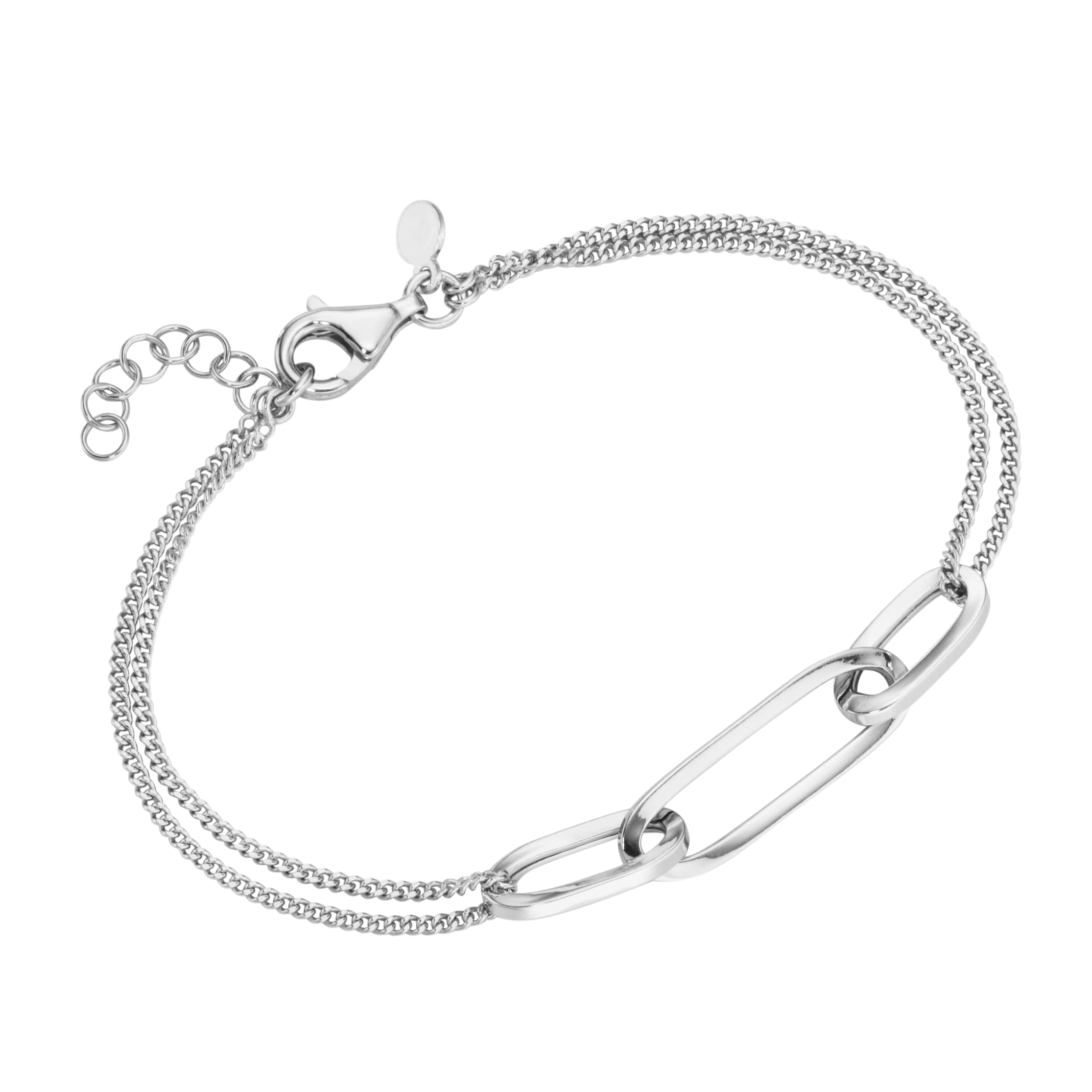Smart Jewel Armband »Mittelteil ovale Glieder, Panzerkette, Silber 925« im  Onlineshop | I\'m walking