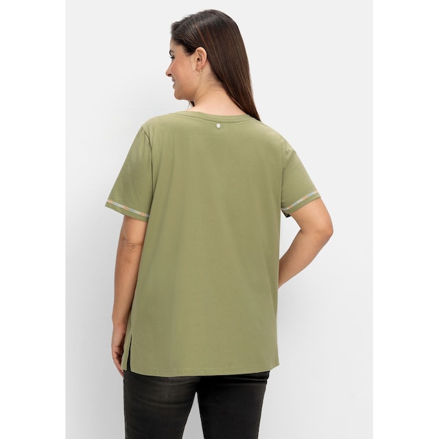 Sheego T-Shirt »Große | I\'m shoppen Größen«, mit walking Karreeausschnitt