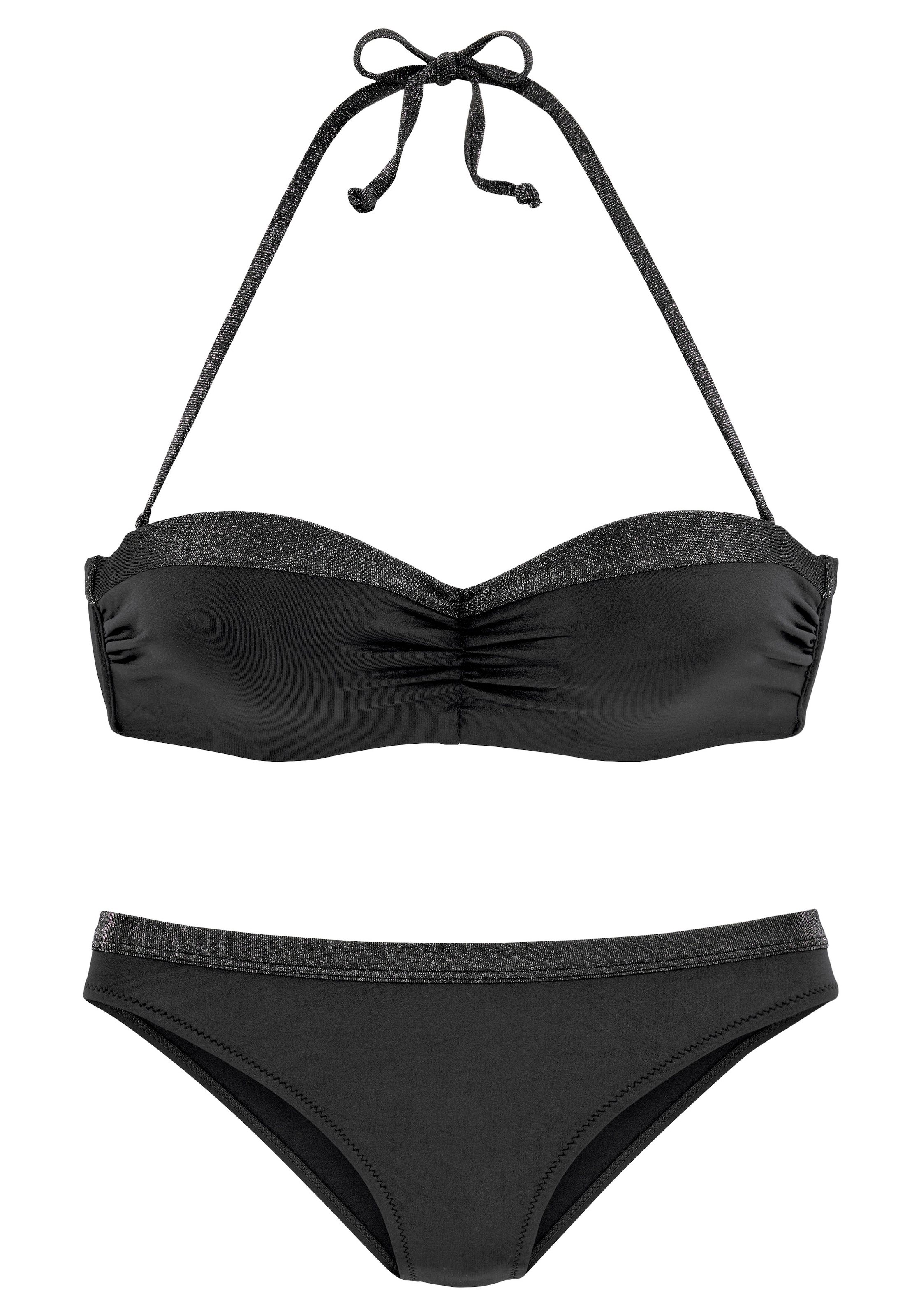 JETTE Bügel-Bandeau-Bikini, mit glitzernden Einsätzen kaufen