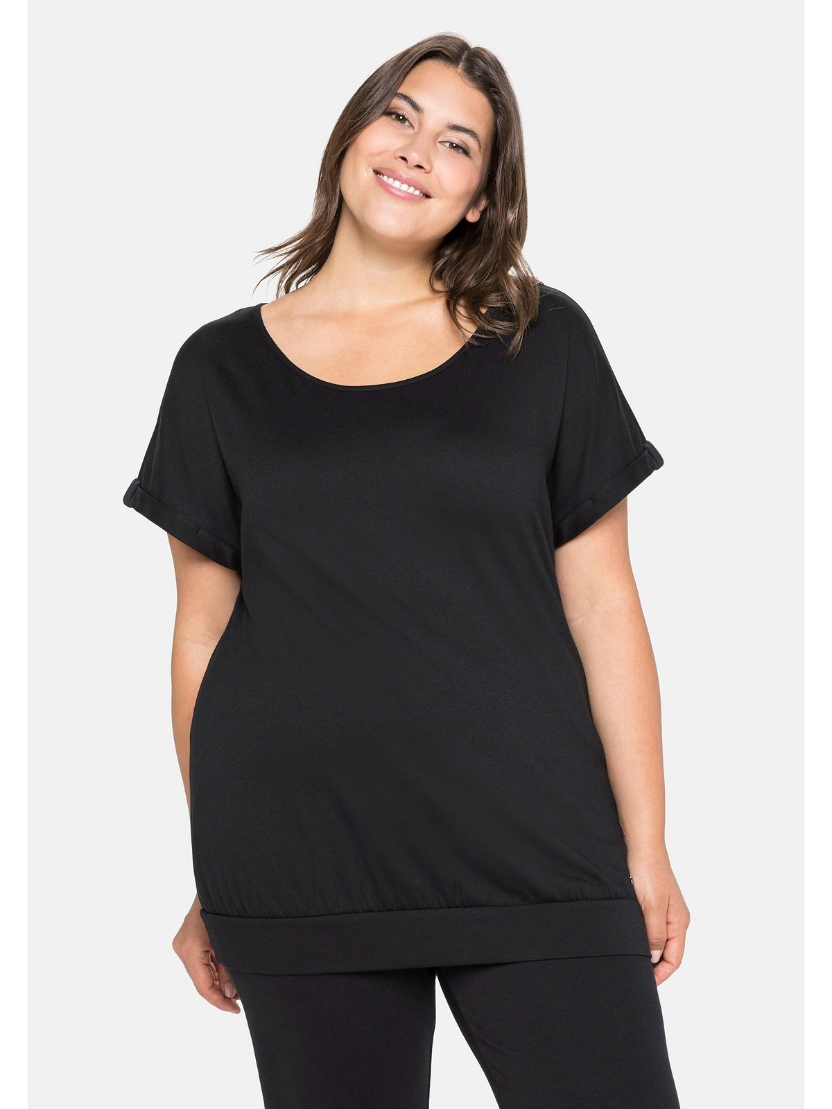 Sheego T-Shirt »Große Größen«, mit hinten walking Streifen-Applikation bestellen | I\'m