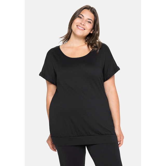 Sheego T-Shirt »Große Größen«, mit Streifen-Applikation hinten bestellen |  I\'m walking