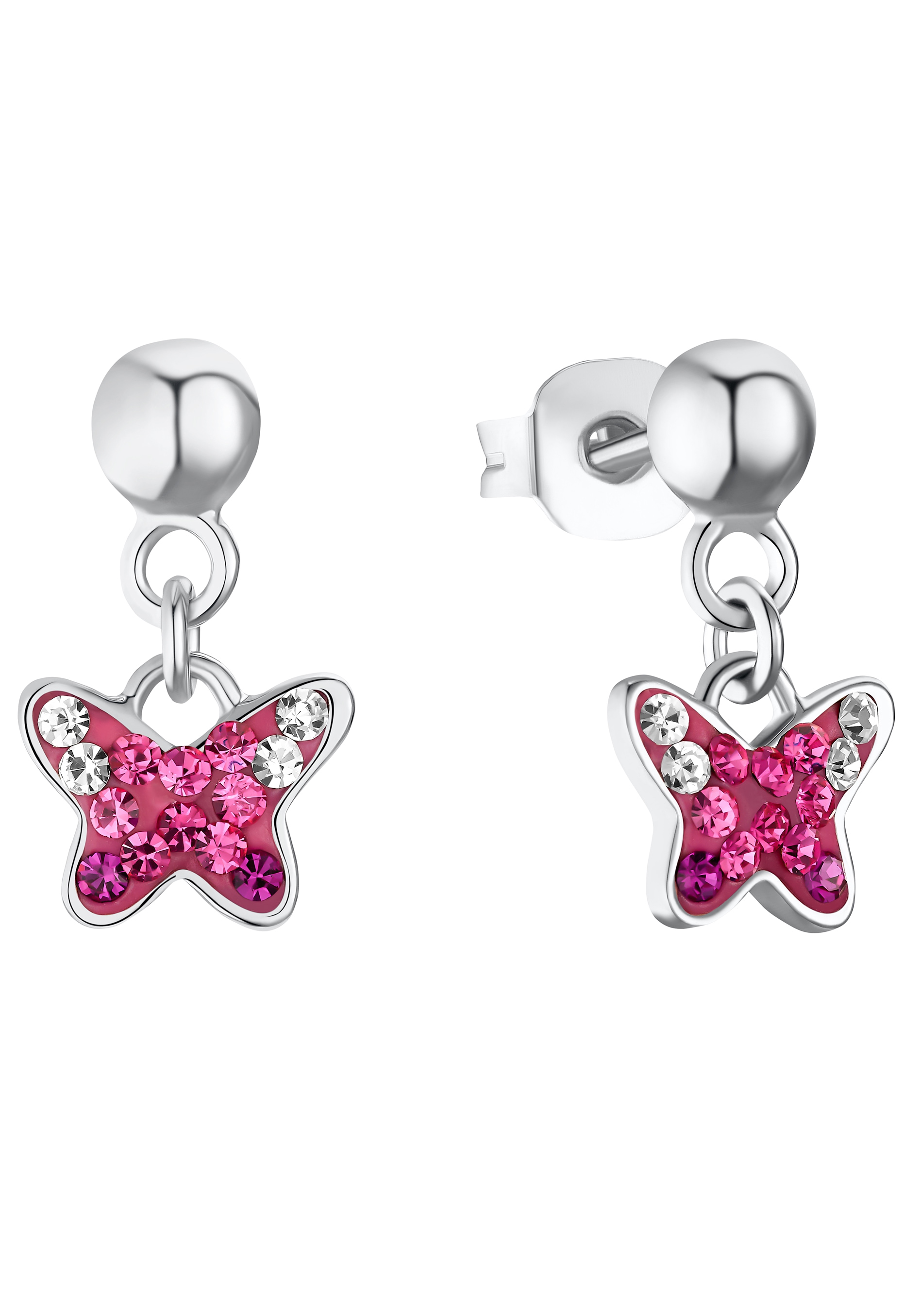 Prinzessin Lillifee Paar Ohrhänger »Schmetterling, 2033997«, mit Preciosa Crystal kaufen