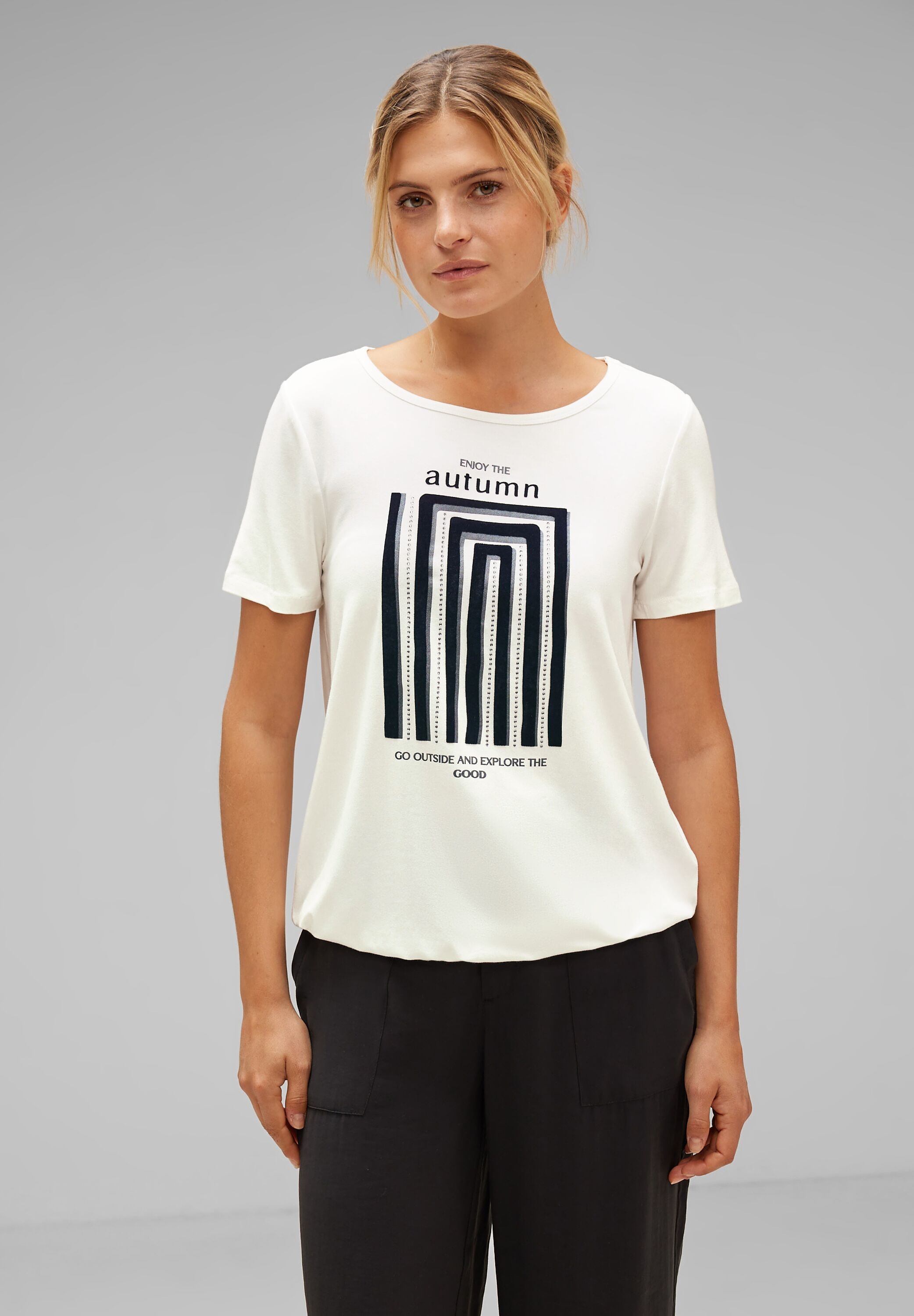 STREET aus walking kaufen Materialmix T-Shirt, softem online ONE I\'m |