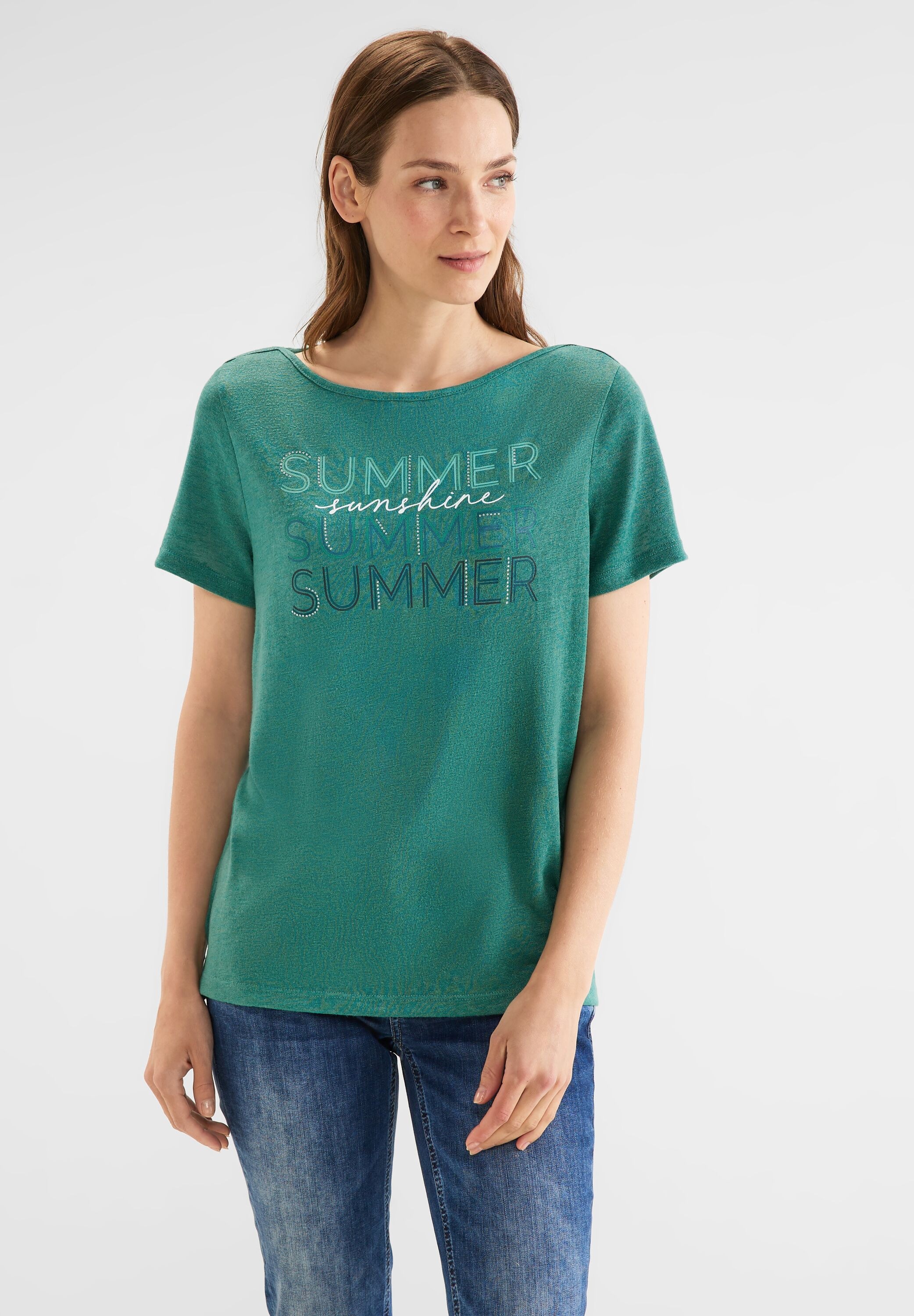 STREET ONE T-Shirt, mit U-Boot-Ausschnitt | I\'m kaufen online walking