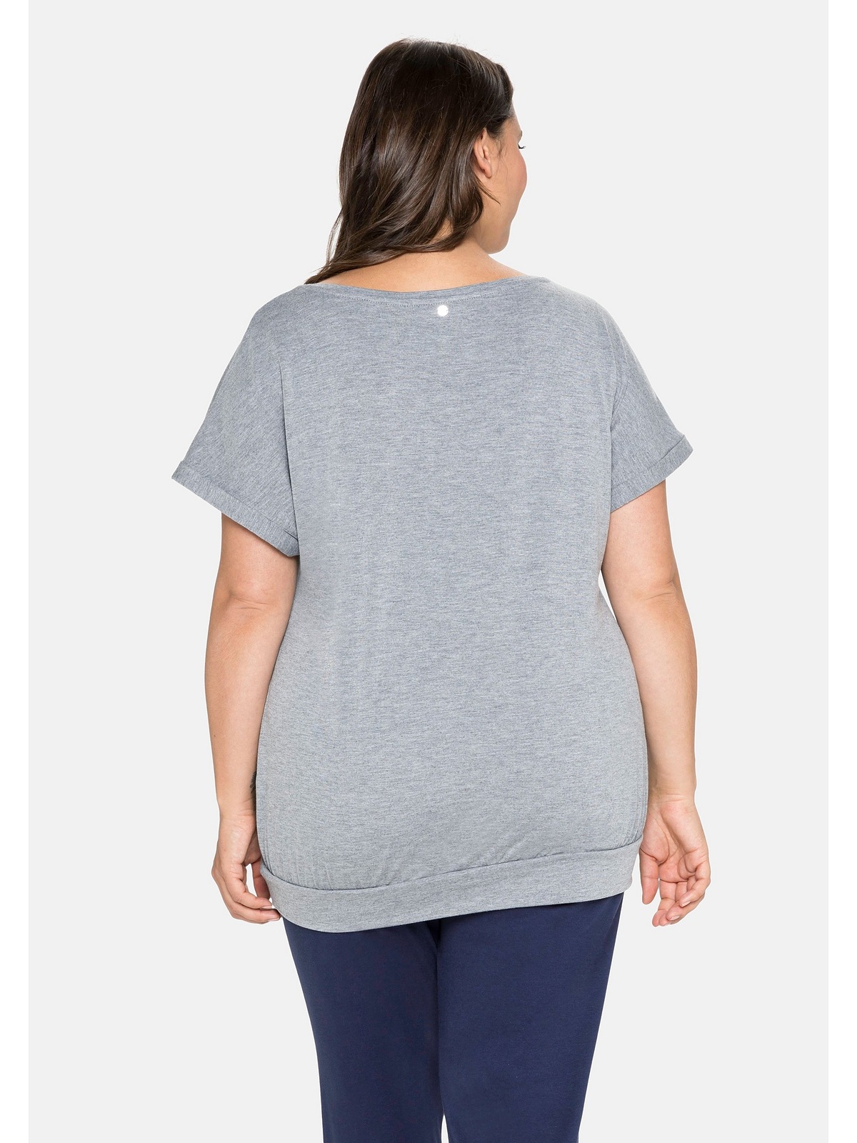 Größen«, Frontprint, leichter Rundhalsshirt in Oversized- Sheego mit »Große Form bestellen