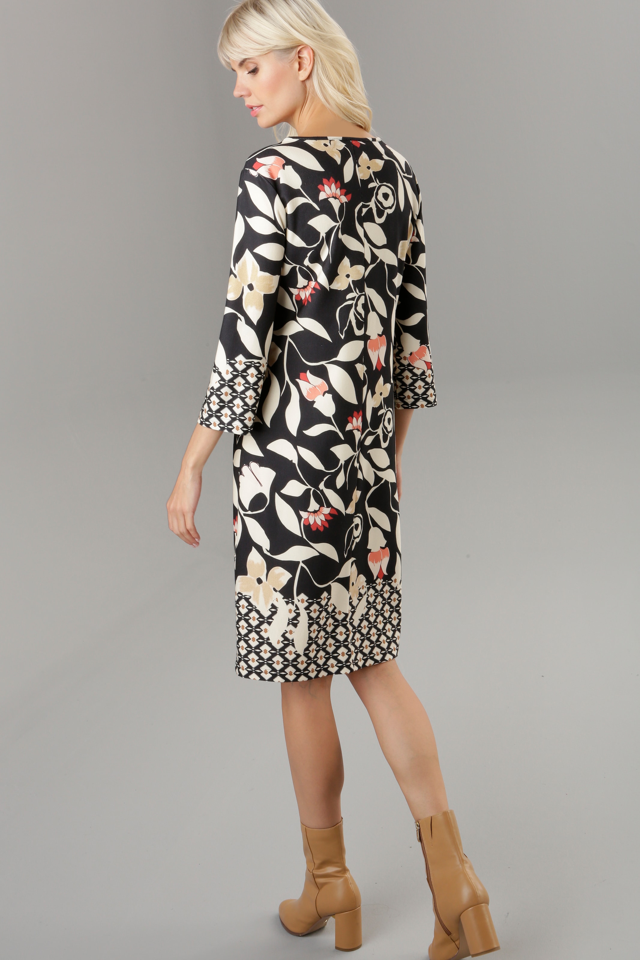 Aniston SELECTED Jerseykleid, mit walking gemusterten kaufen I\'m | Bordüren