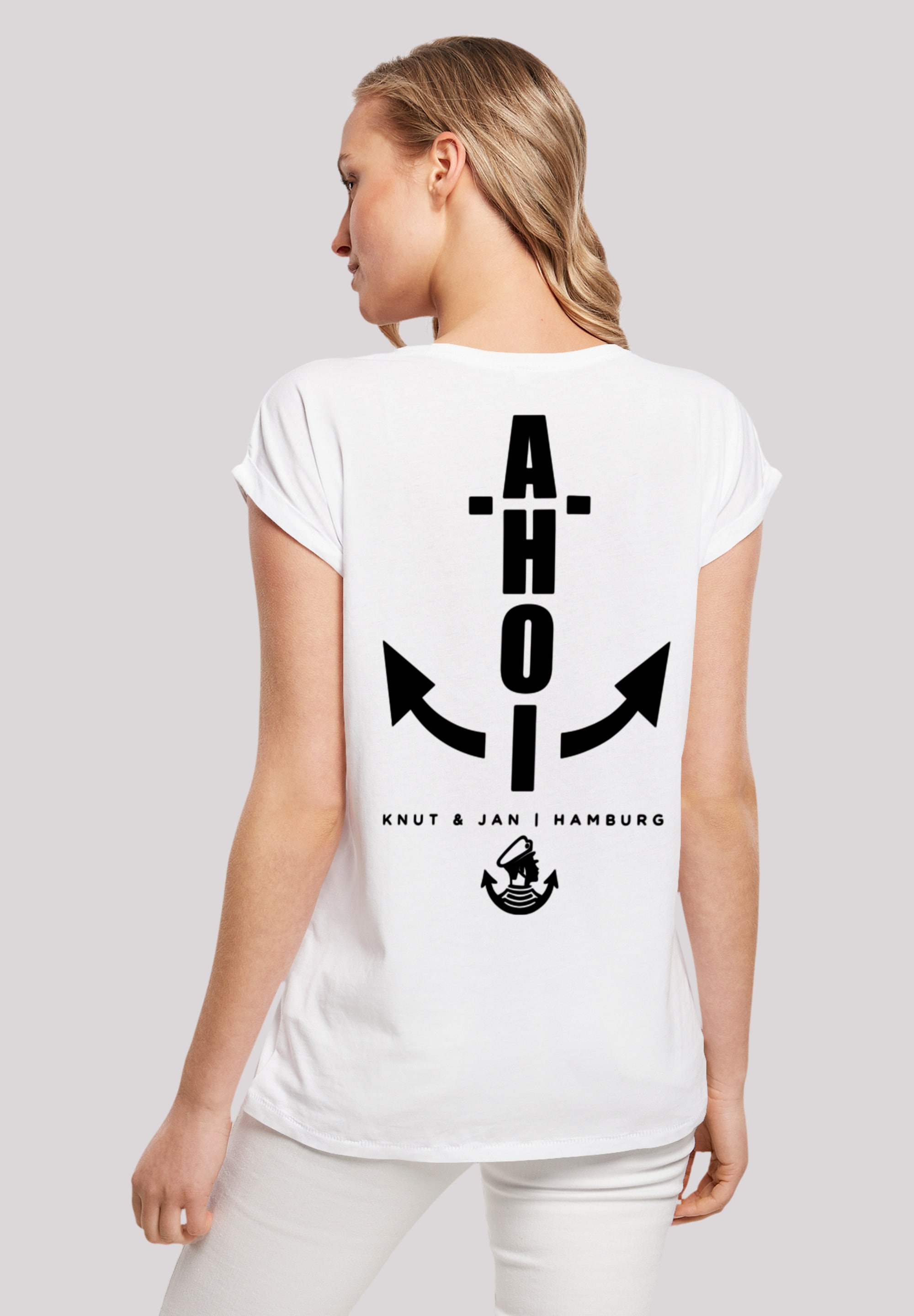 F4NT4STIC T-Shirt »Ahoi Anker walking & Knut Jan | kaufen Print Hamburg«, I\'m