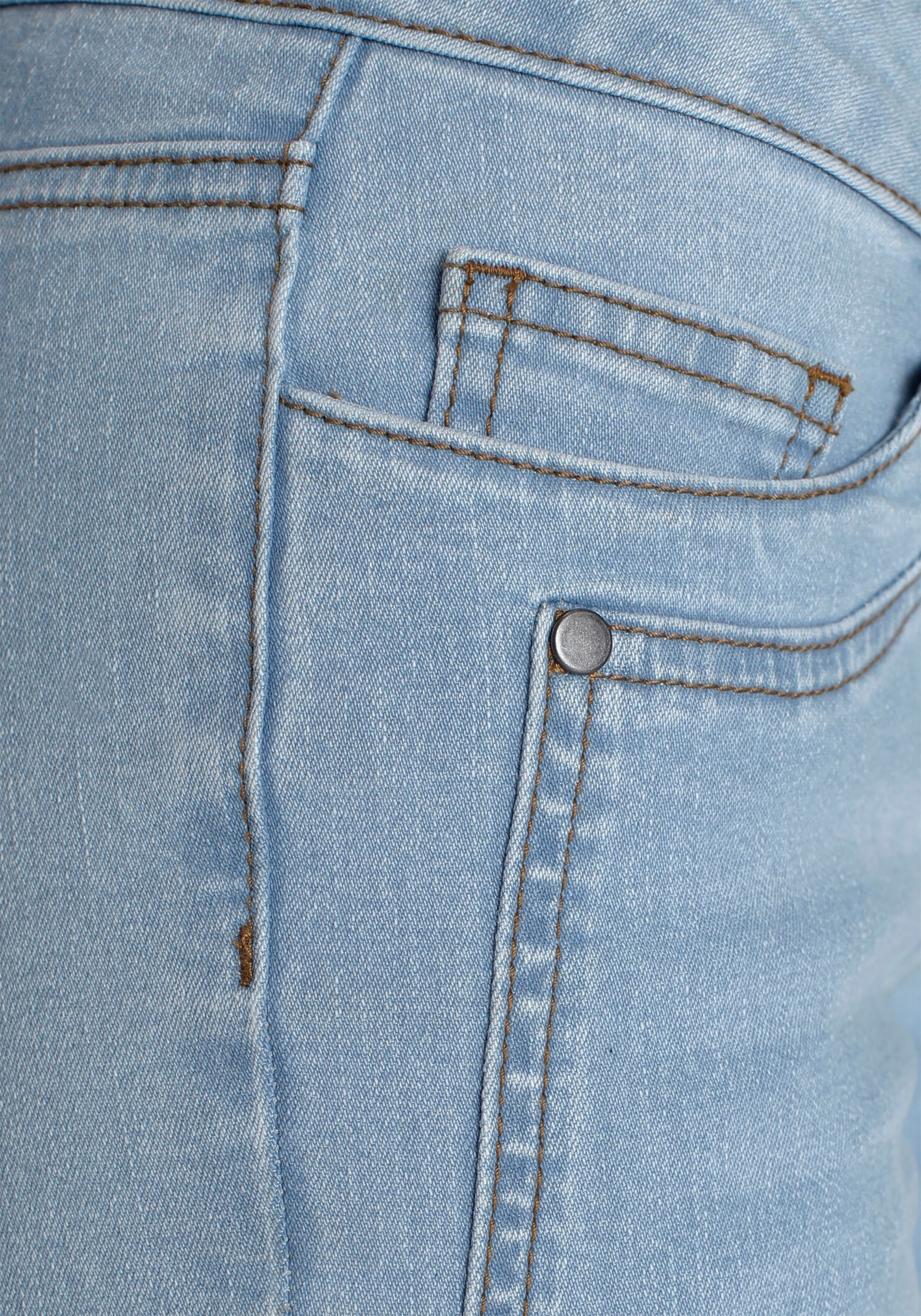Bootcut-Jeans shoppen Waist »mit Low Arizona Keileinsätzen«,