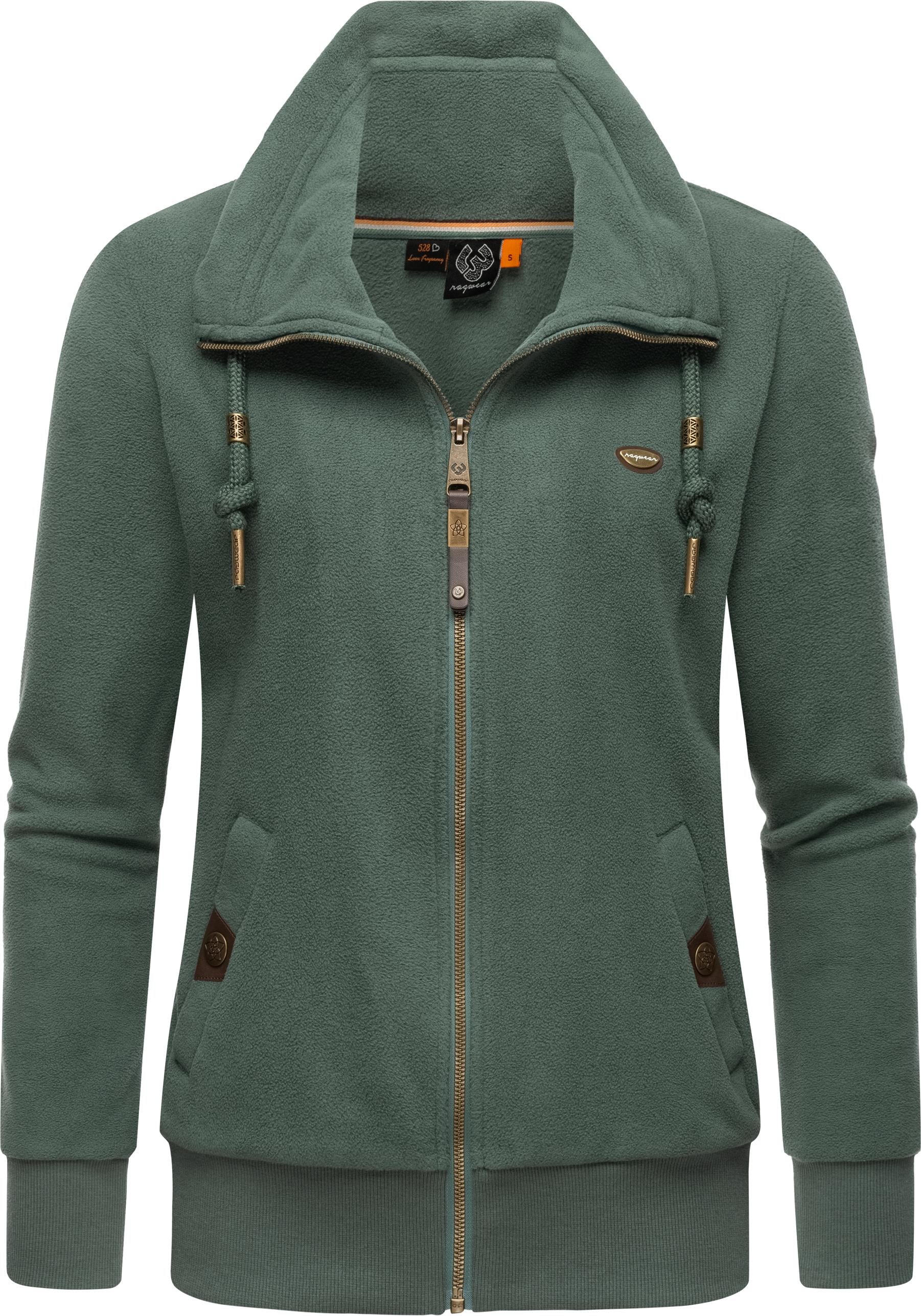 Ragwear Sweatjacke »Rylie Fleece Zip Solid«, weicher Fleece Zip-Sweater mit  Kordeln online kaufen | I\'m walking