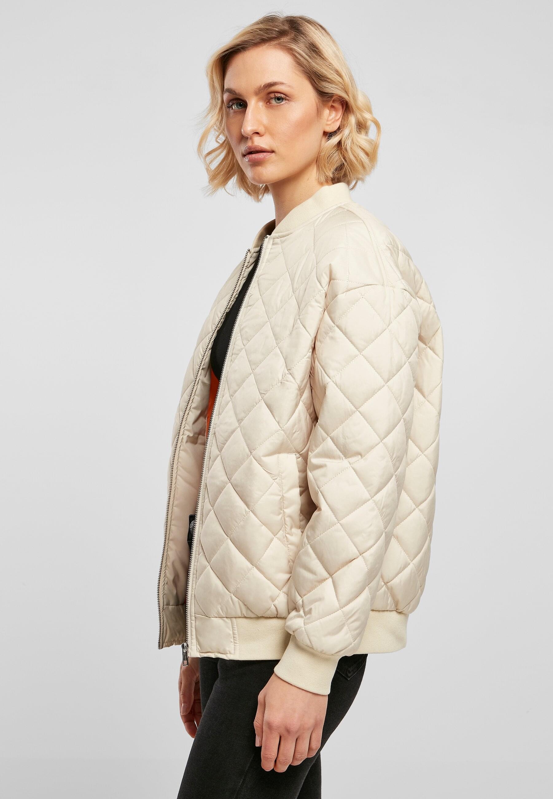 Ladies quilted hot sale bomber jacket