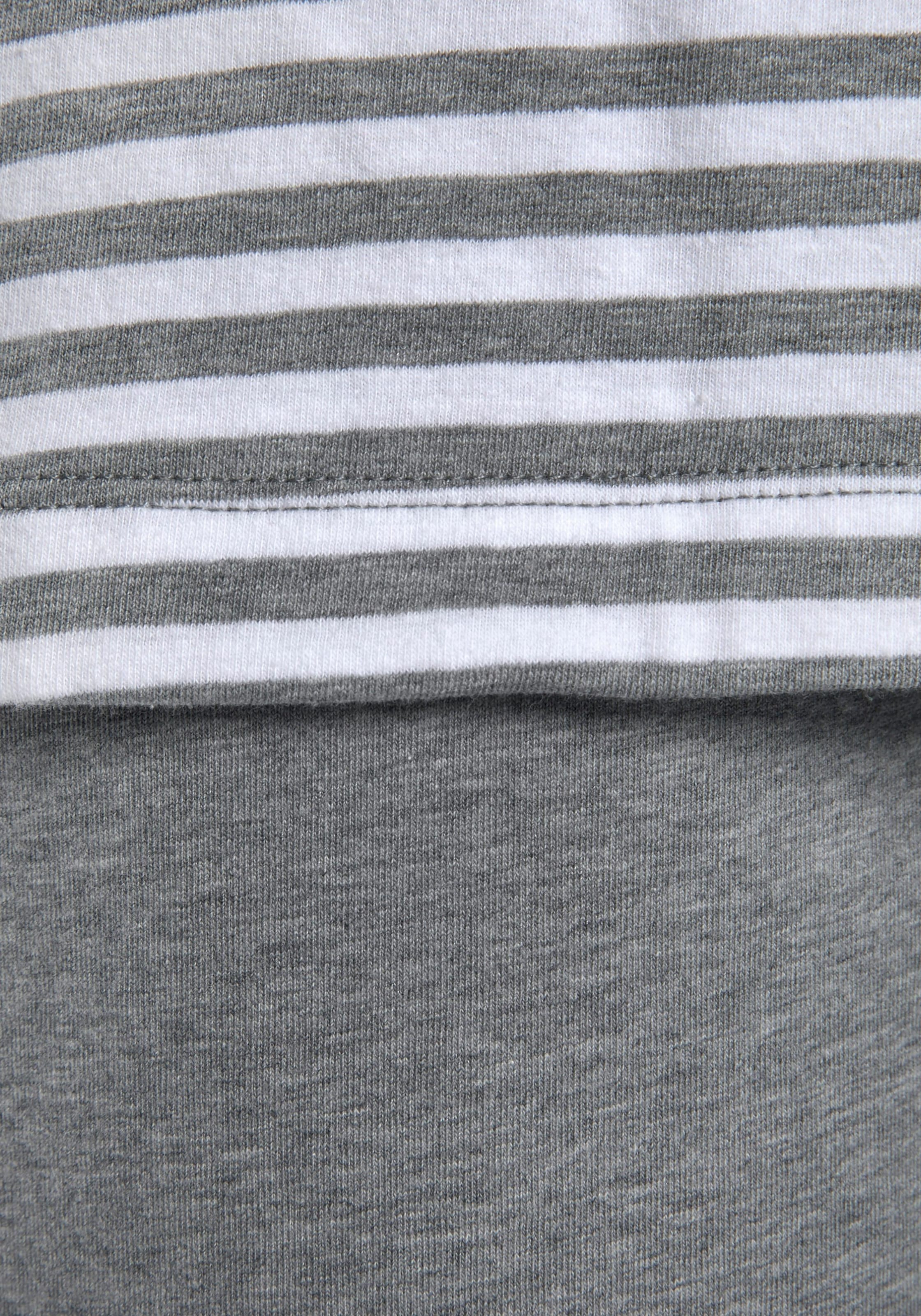 s.Oliver Pyjama, (2 tlg., 1 Stück), mit seitlichen Streifen am Bein &  Wäsche auf Rechnung bestellen