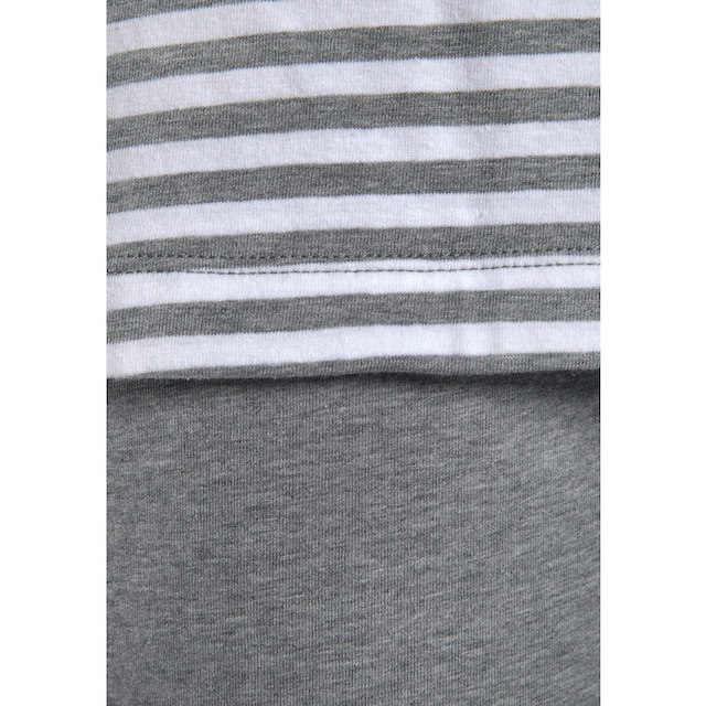 s.Oliver Pyjama, (2 tlg., 1 Stück), mit seitlichen Streifen am Bein &  Wäsche auf Rechnung bestellen