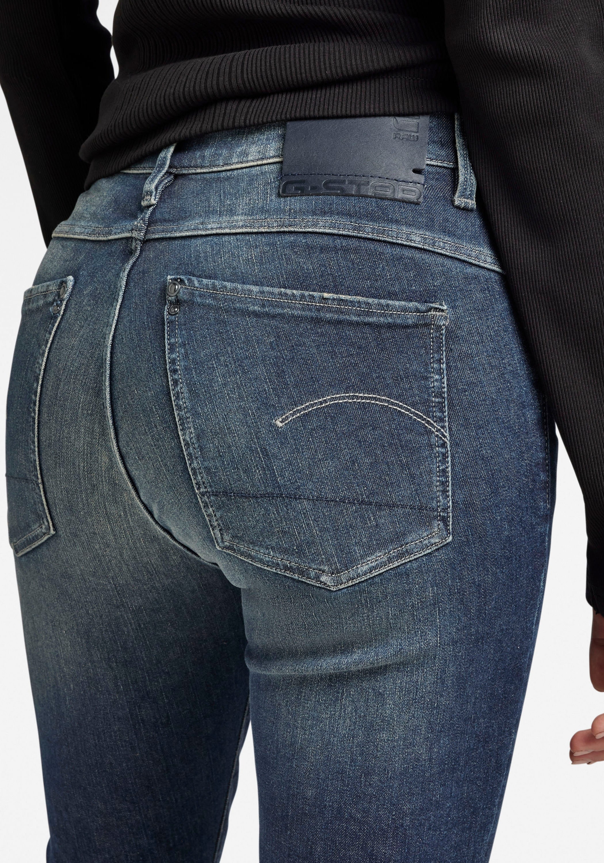 Jeans«, mit durch kaufen Stretchanteil G-Star Skinny Skinny-fit-Jeans Wohlfühlfaktor RAW »Lhana