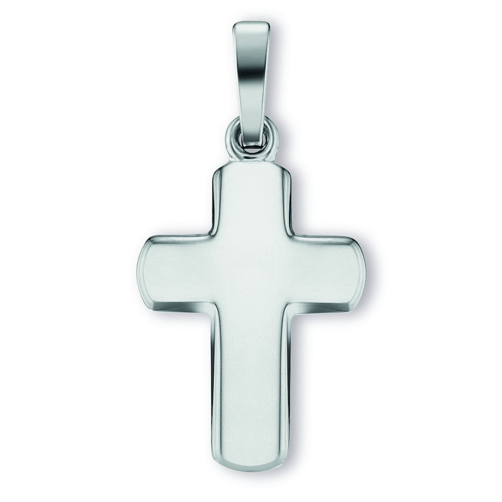 ONE ELEMENT Kette mit Anhänger Kreuz Anhänger aus 925 Silber Schmuckset - Set mit verstellbarer Halskette