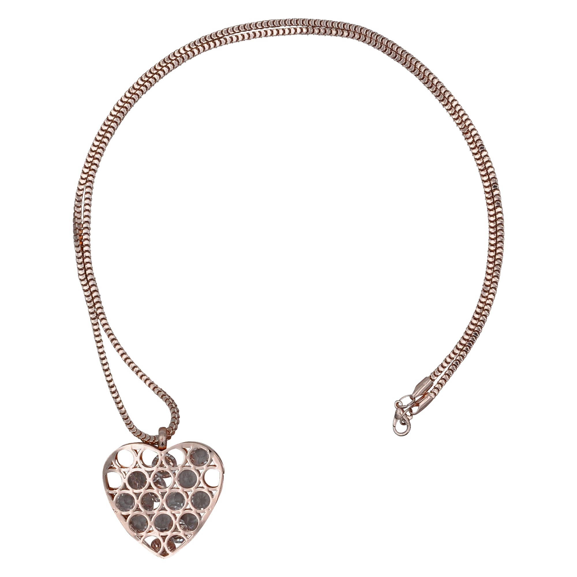Steuer Kette mit Anhänger »Metall Herzanhänger an Kette rotgoldfarben, gefüll«, (Set,... kaufen
