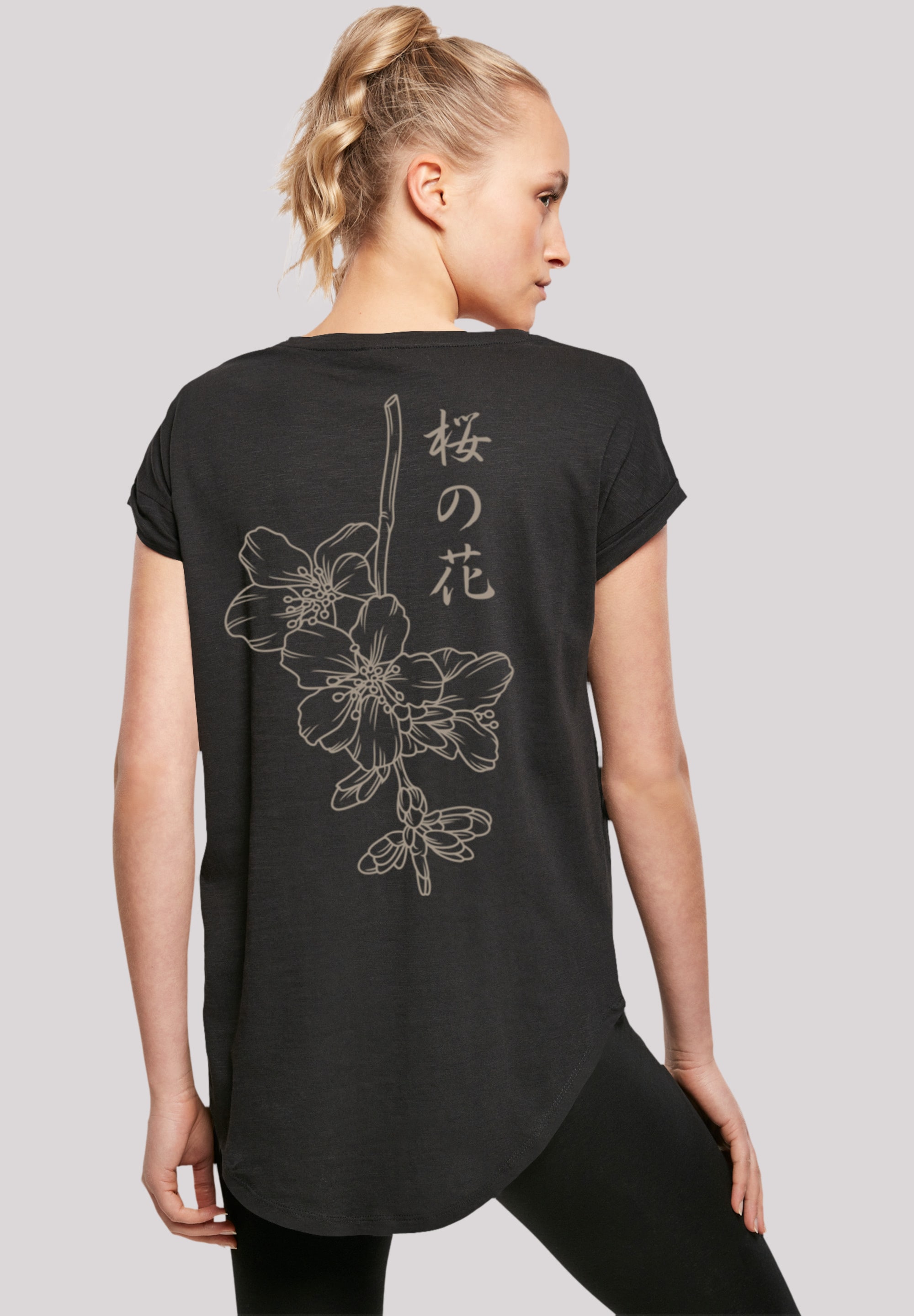 »Japan bestellen Print T-Shirt walking Flower«, F4NT4STIC I\'m |