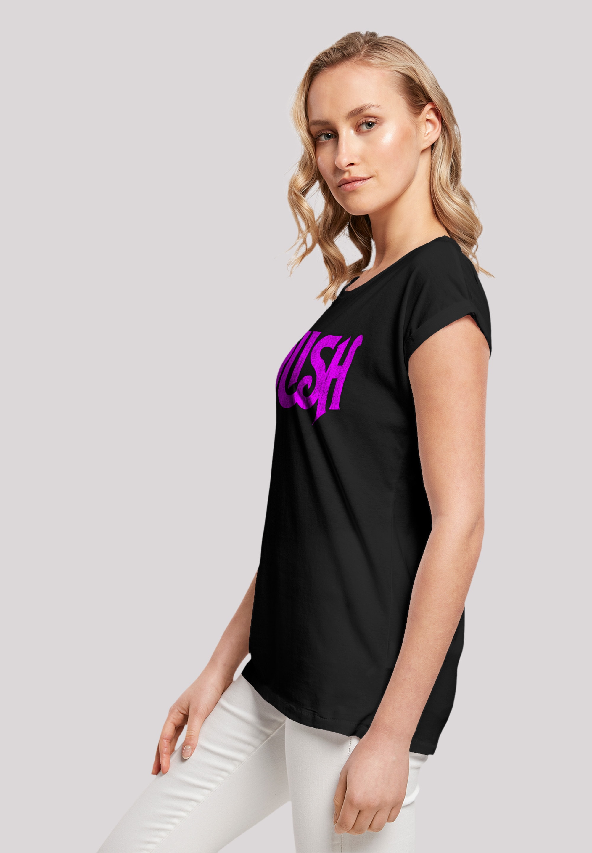F4NT4STIC T-Shirt »Rush Rock Distressed walking I\'m | Logo«, Band Qualität Premium