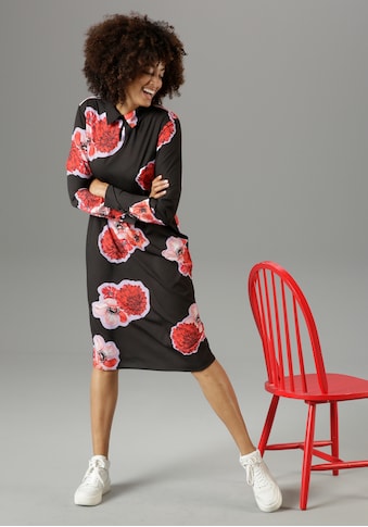 Aniston CASUAL Blusenkleid, mit großflächigem Blumendruck kaufen