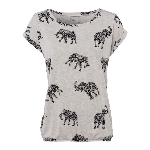 LASCANA Kurzarmshirt, mit Elefanten-Motiv kaufen | I\'m walking