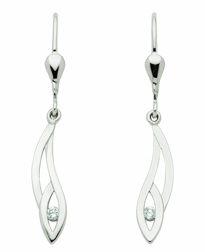 Adelia´s Paar Ohrhänger »Ohrringe 925 Sterling Silber Ohrringe - Ohrhänger«,  925 Silber Dreieck gerundet gebürstet online kaufen | I\'m walking