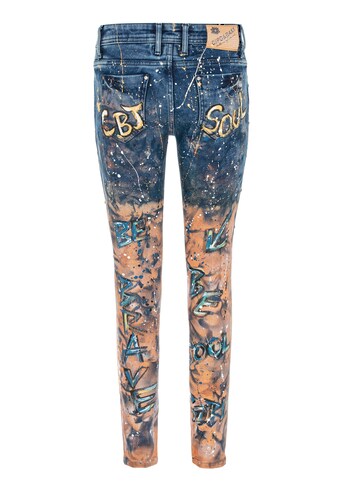 Cipo & Baxx Slim-fit-Jeans, in modischem Handpaint-Design kaufen