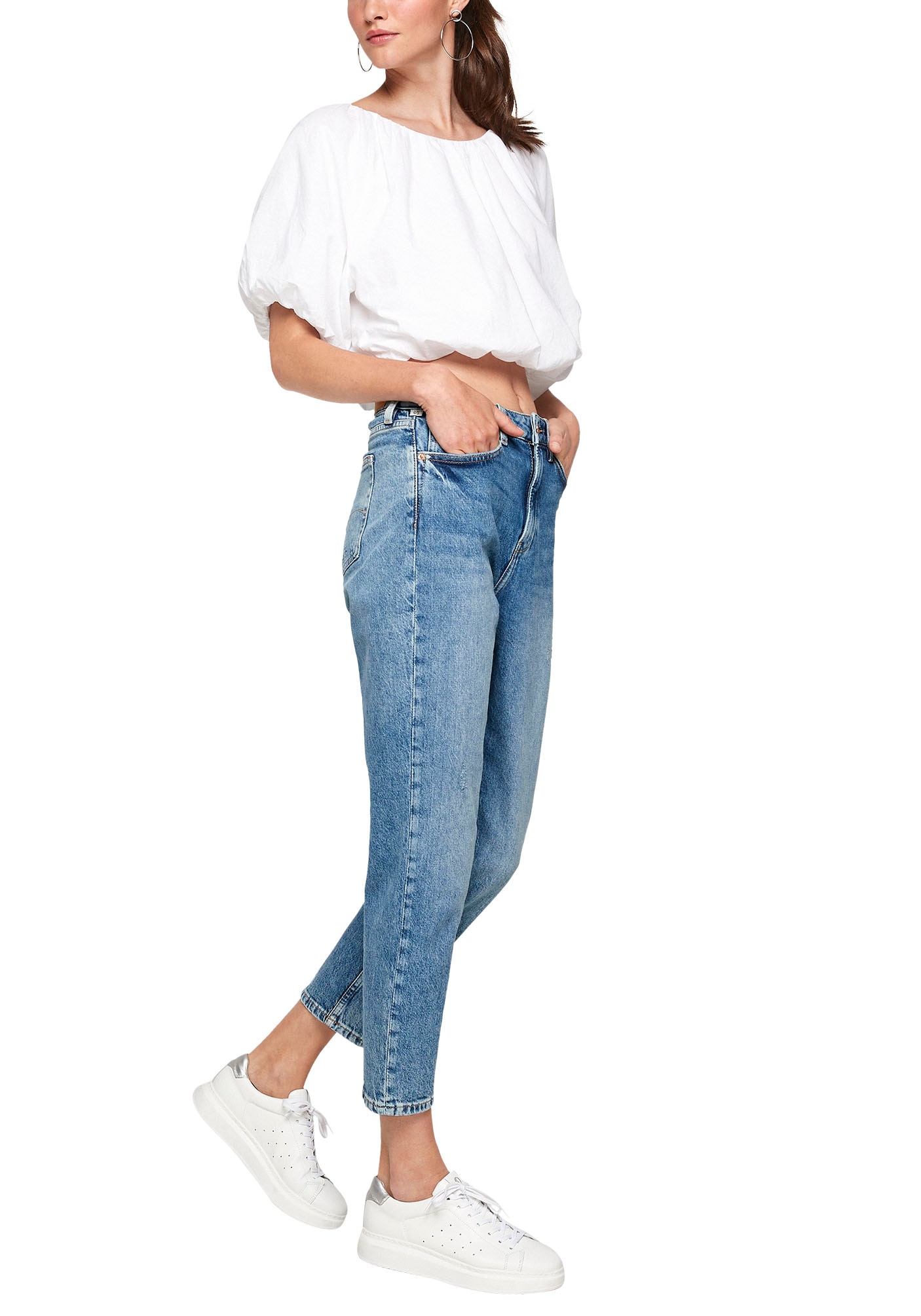 QS Tapered-fit-Jeans, im klassischen 5-Pocket-Style kaufen | I\'m walking