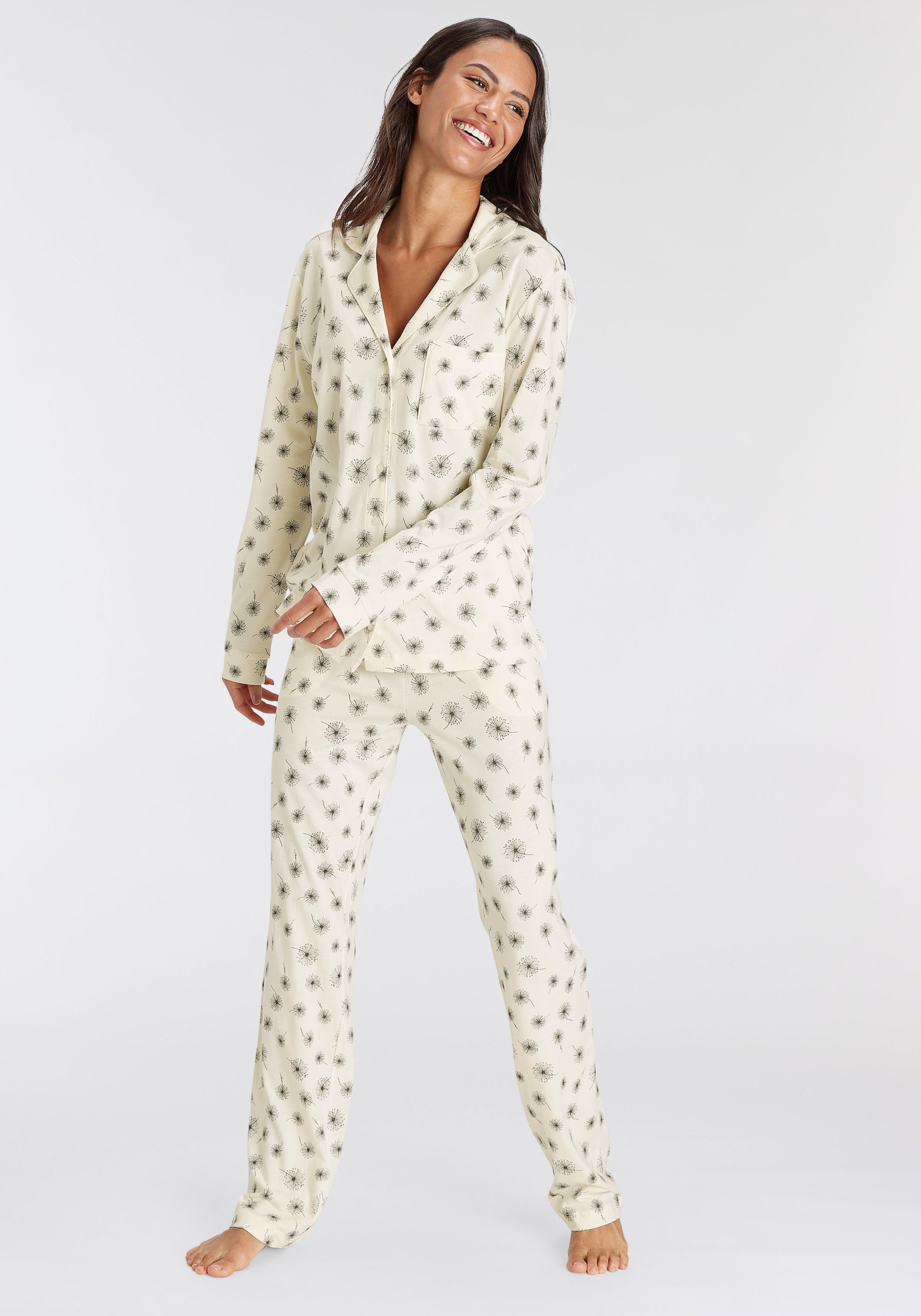 s.Oliver Pyjama, (2 tlg.), mit I\'m walking kaufen | Muster schönem online