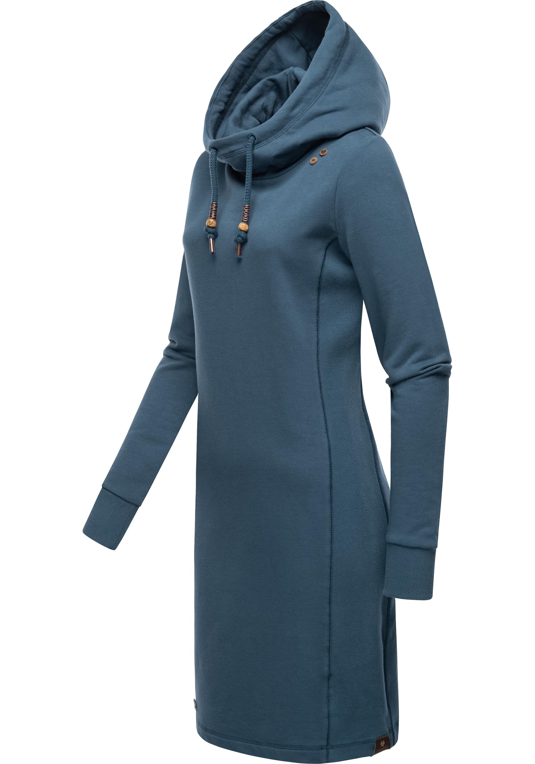 Ragwear Sweatkleid Kapuze Langärmliges »Sabreen«, mit online Baumwoll Kleid